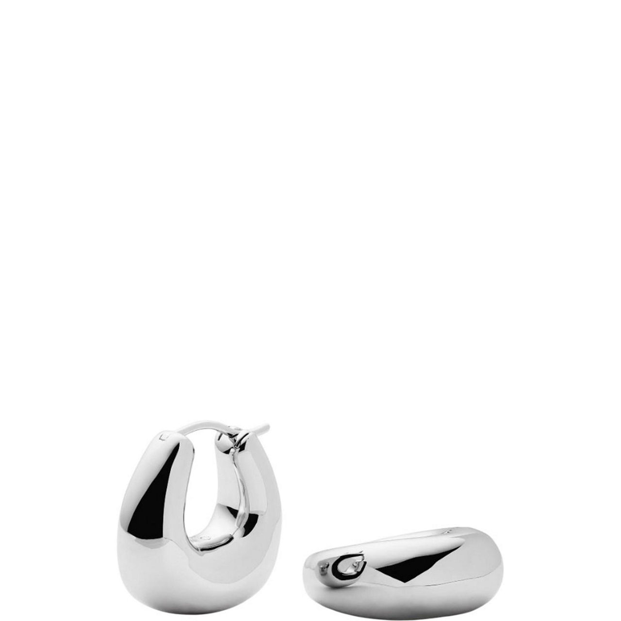 ★MISSOMA★ENAMEL & STONE BYLINE SQUARED SMALL HOOP EARRINGS MISSOMA Enamel & Stone Byline Squared Small Hoop Earrings