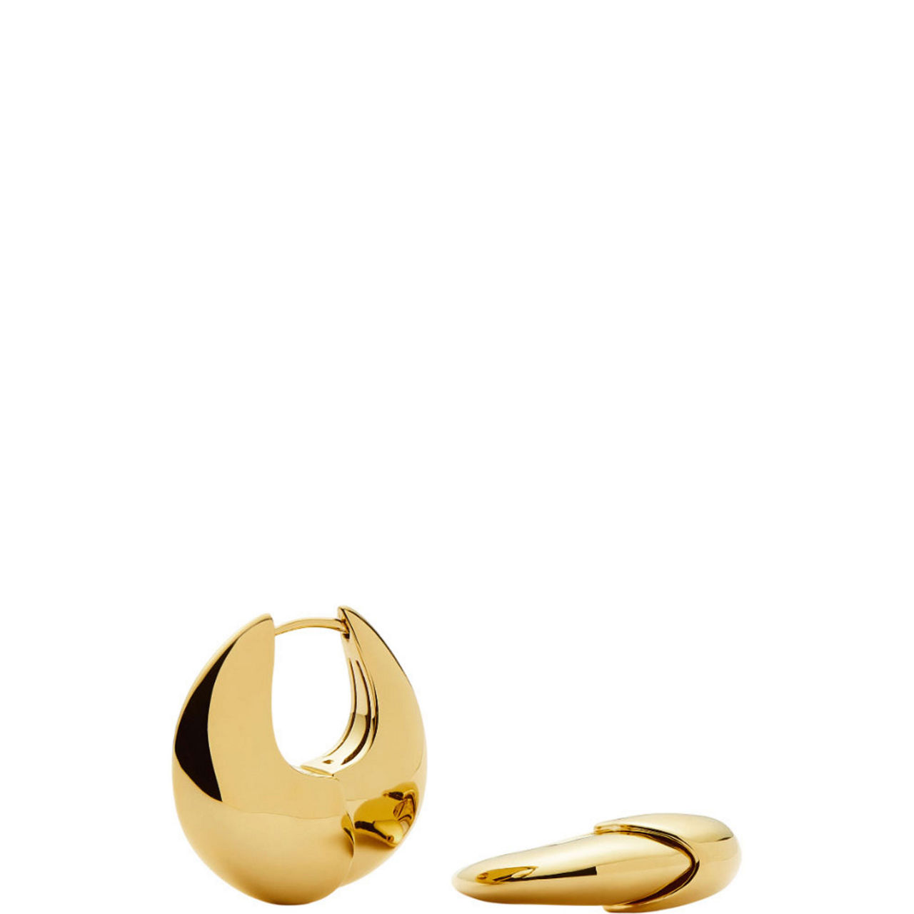 Sculptural Pebble Small Hoop Earrings