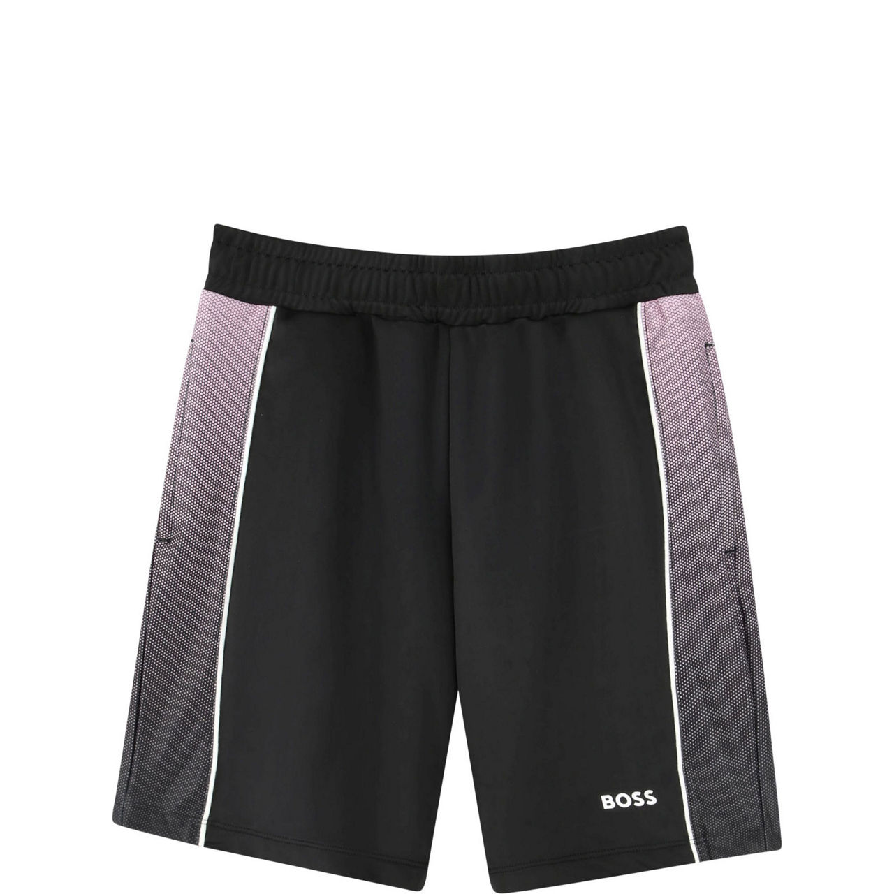 Gradient Stripe Logo Shorts