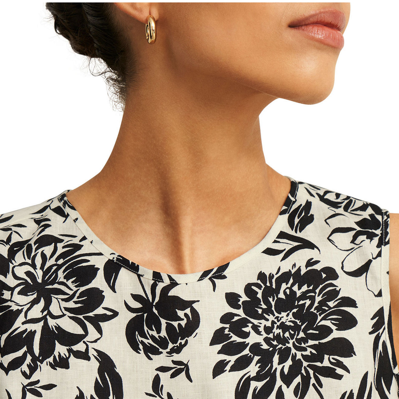 Maura Floral Linen Top