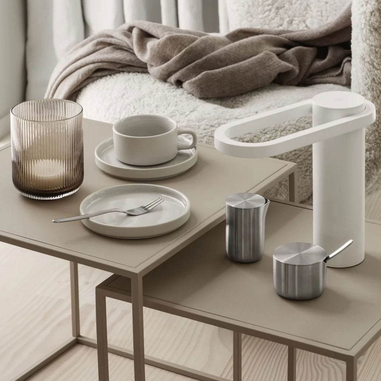 Ven Medium Hurricane Lamp Coffee