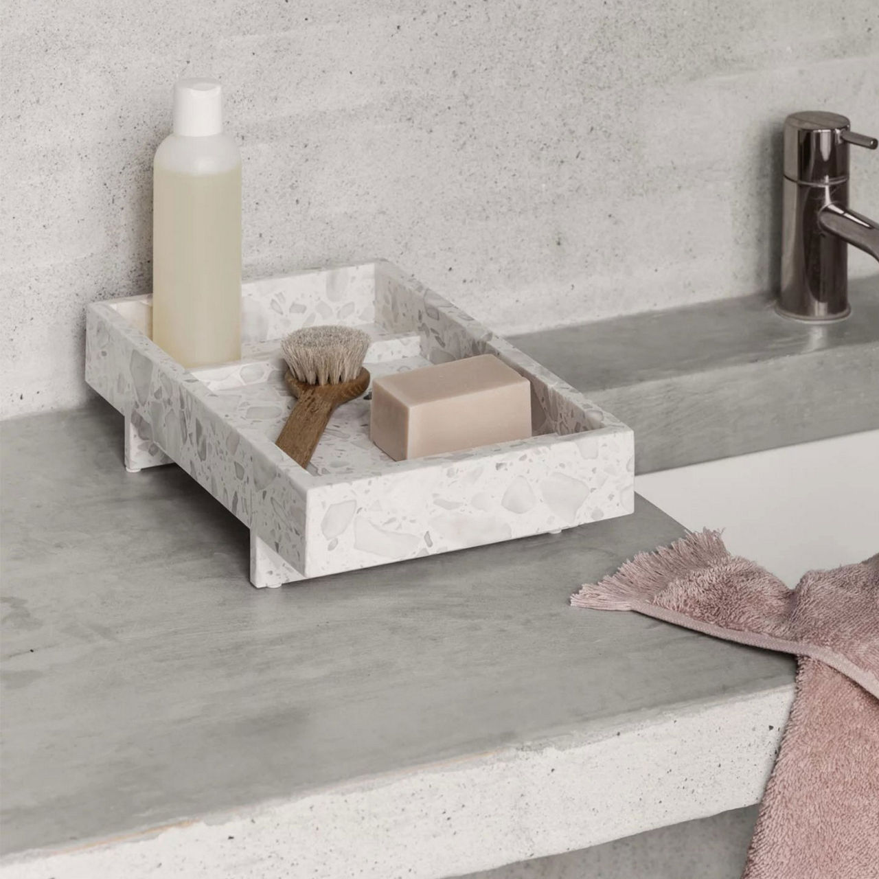 Abento Marble Tray Nimbus Cloud