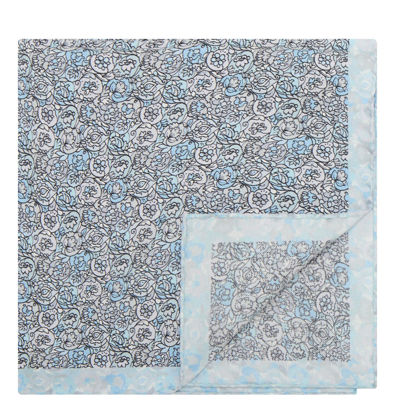 Floral Silk Pocket Square