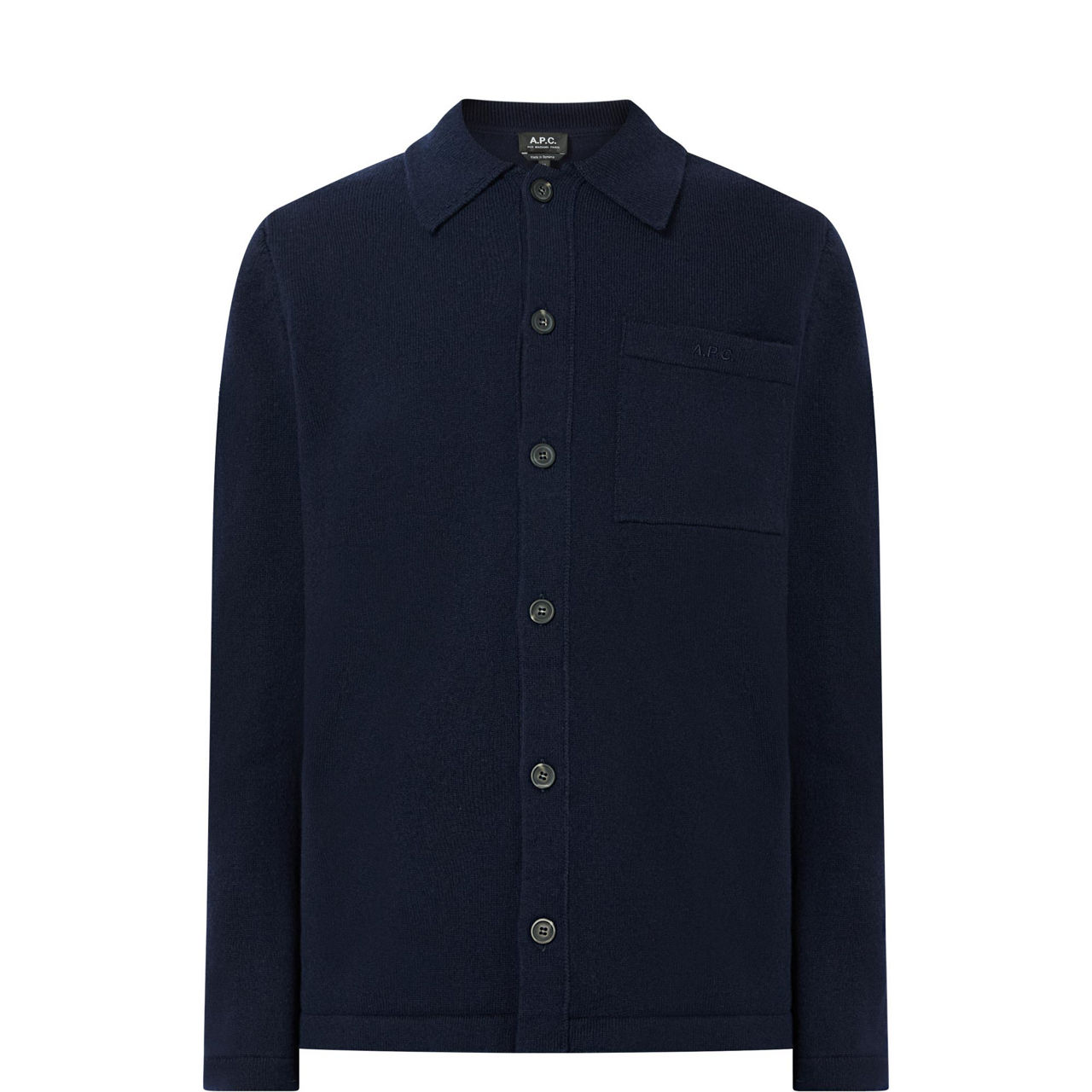 Patch Pocket Polo Cardigan