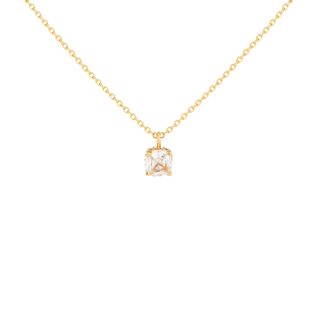 Little Luxuries Square Pendant Necklace