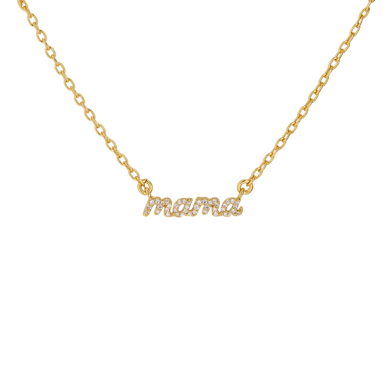 Mama Said Pav&eacute; Pendant Necklace