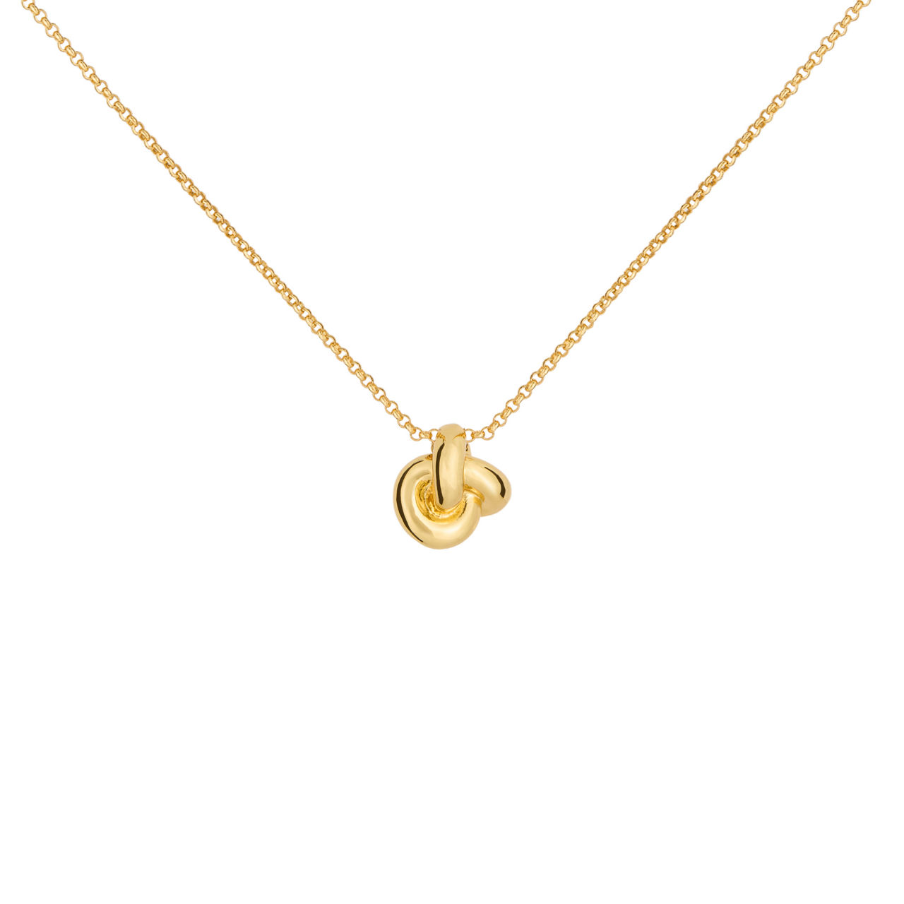 Double Knot Pendant Necklace