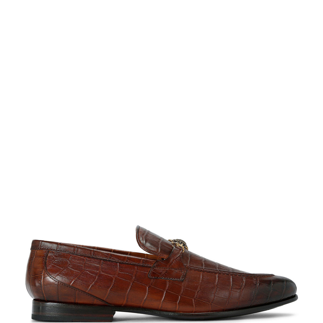 Alton Croc-Embossed Loafers