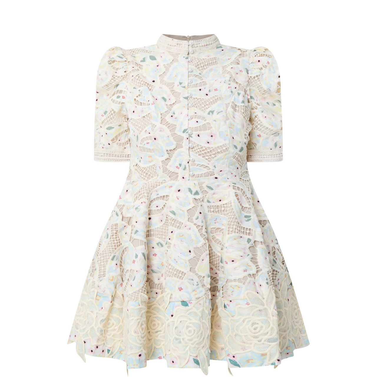 Kyla Lace Mini Flared Dress