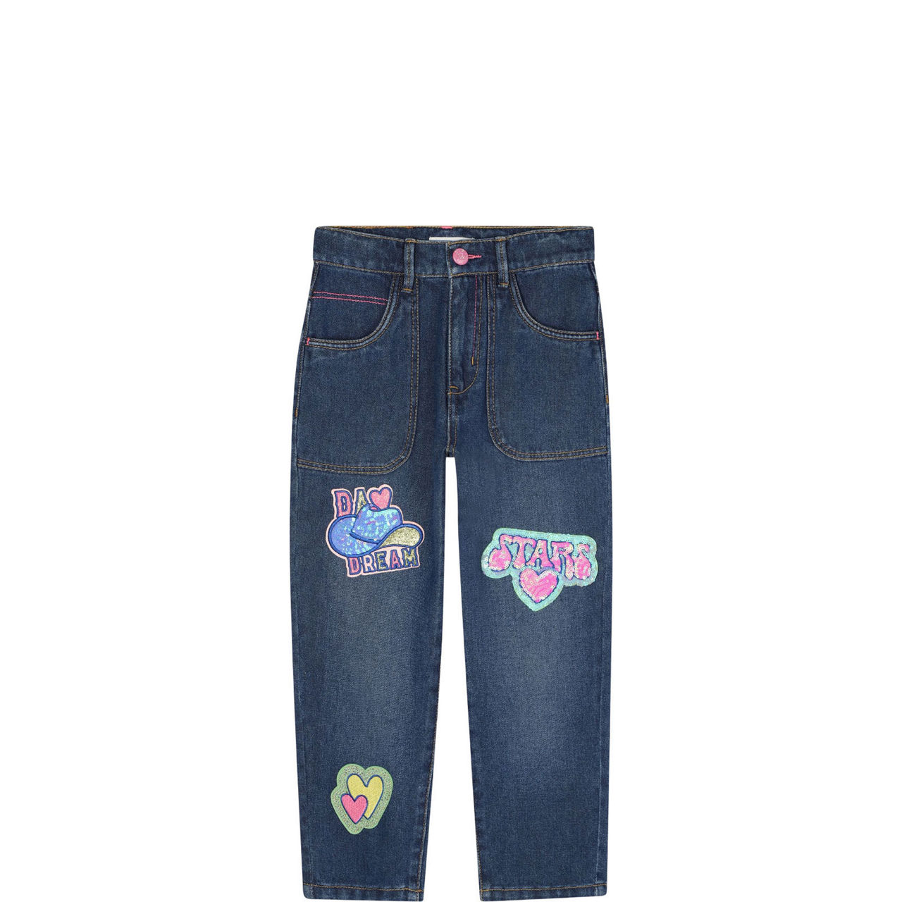 Patchwork Denim Jeans