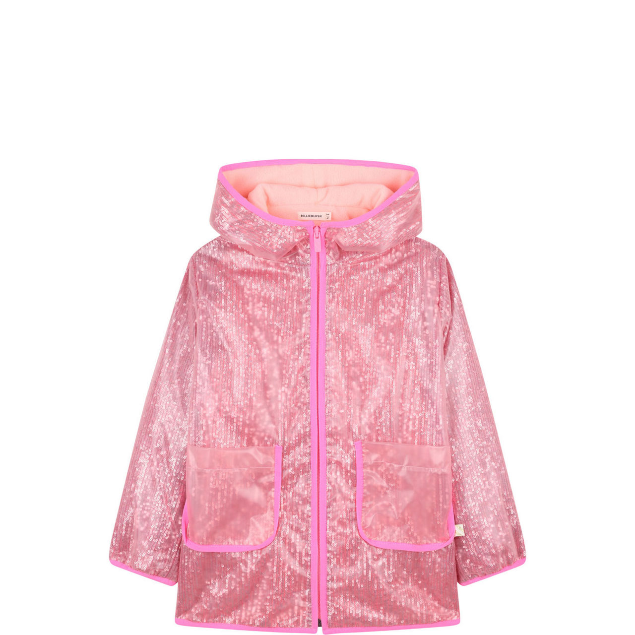 Coated Sequin Rain Jacket