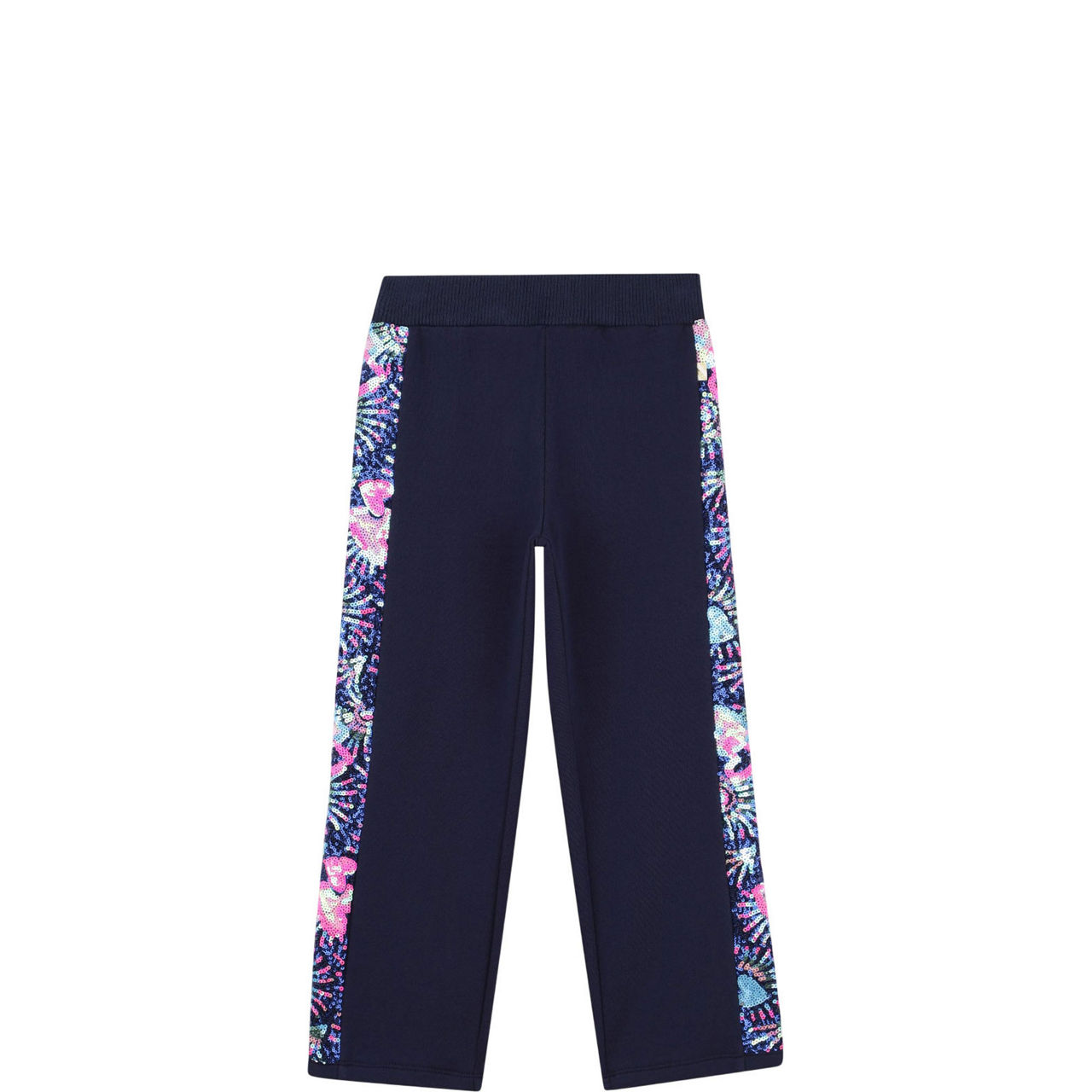 Sequin Wide Leg Track Pants