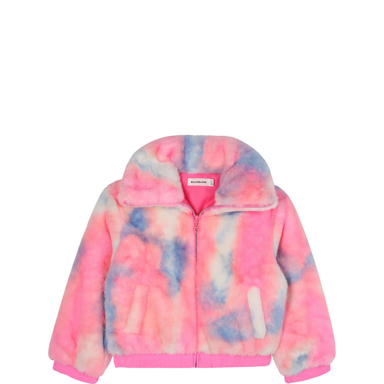 Tie-Dye Faux Fur Jacket