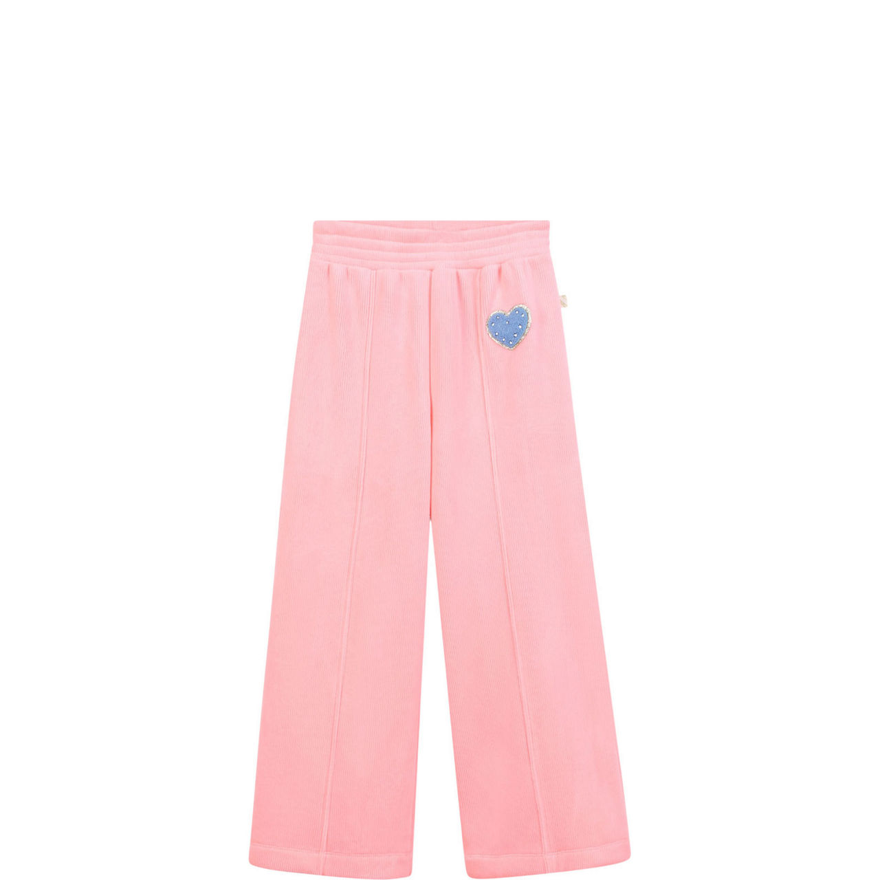 Heart Pleat Wide Leg Track Pants
