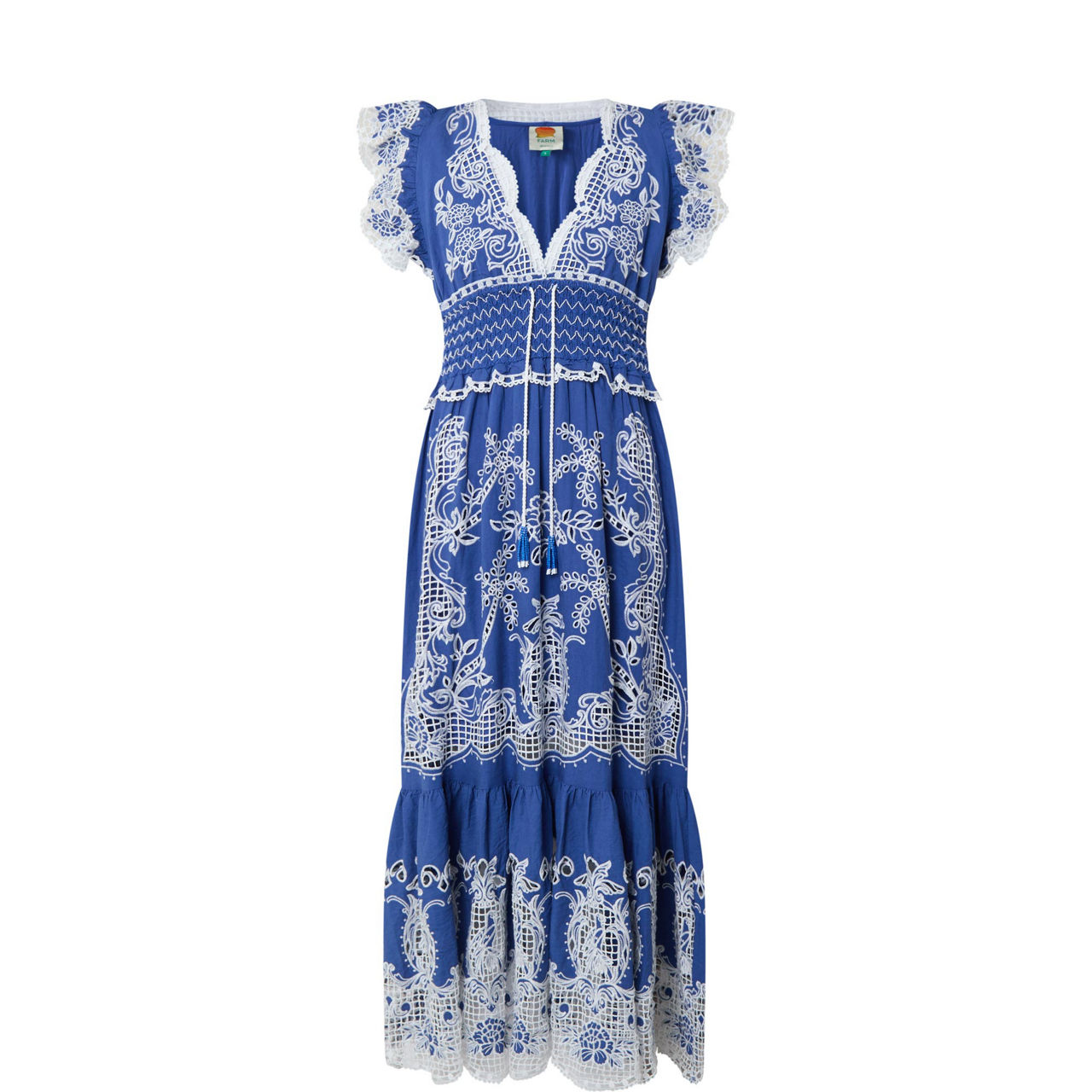 Romantic Richelieu Embroidered Dress