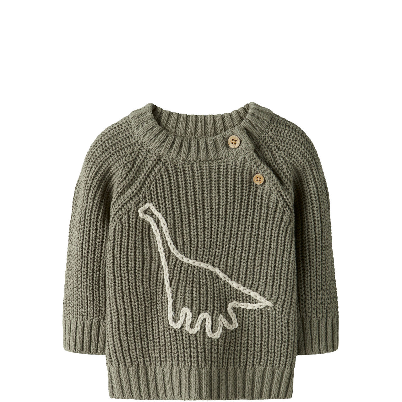Dinosaur Ribbed Knit Sweater