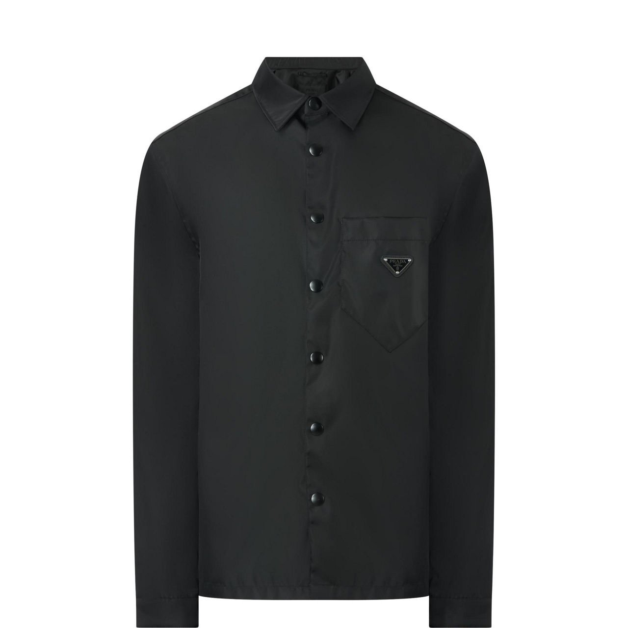 Triangle Logo Snap Button Overshirt