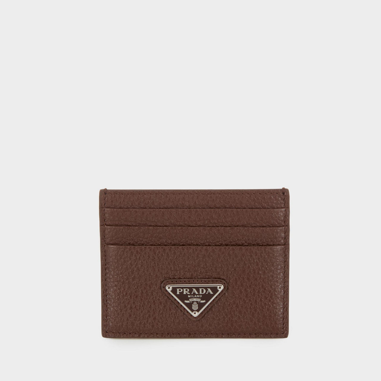 Triangle Logo Leather Cardholder