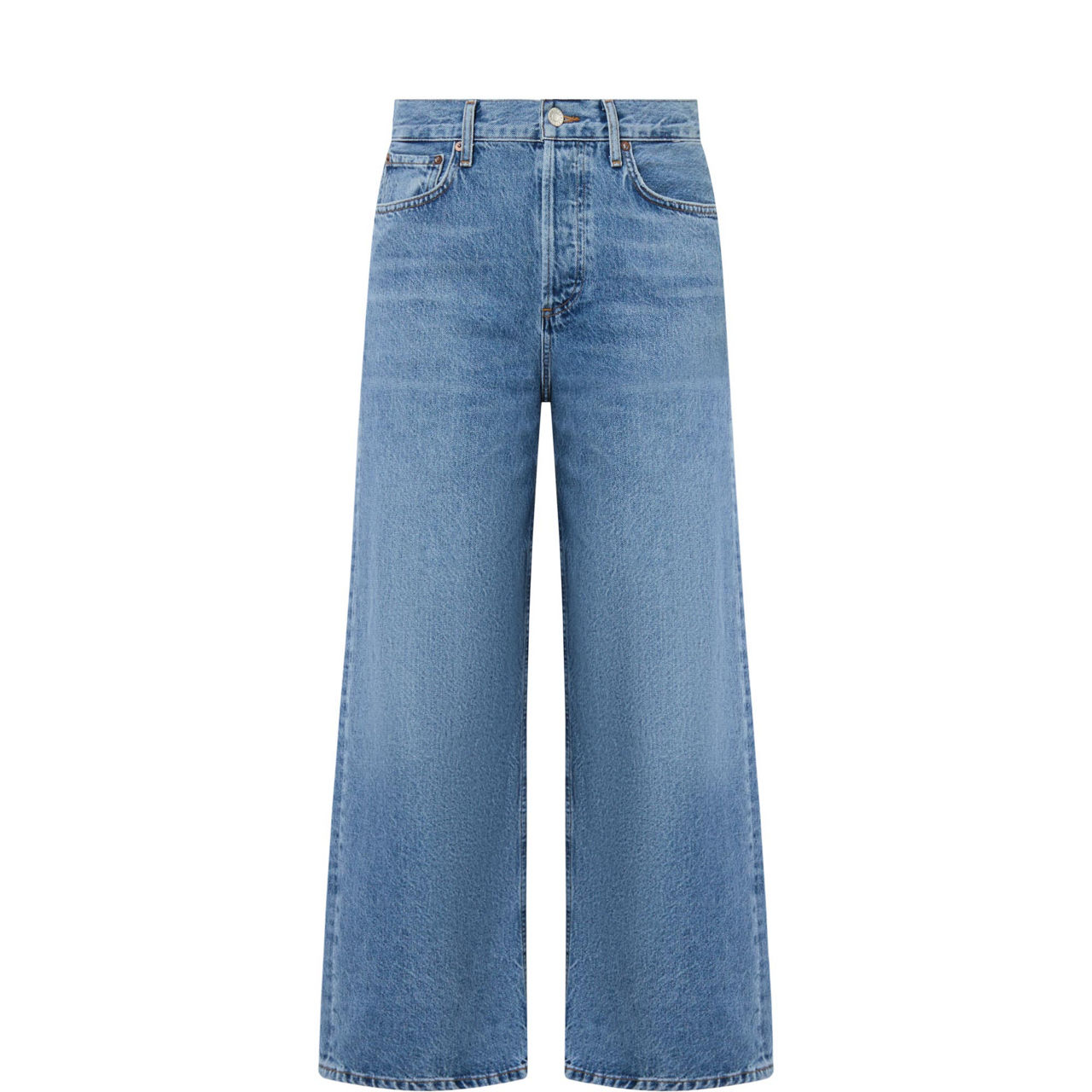 Ren High-Rise Wide Leg Cropped Jeans