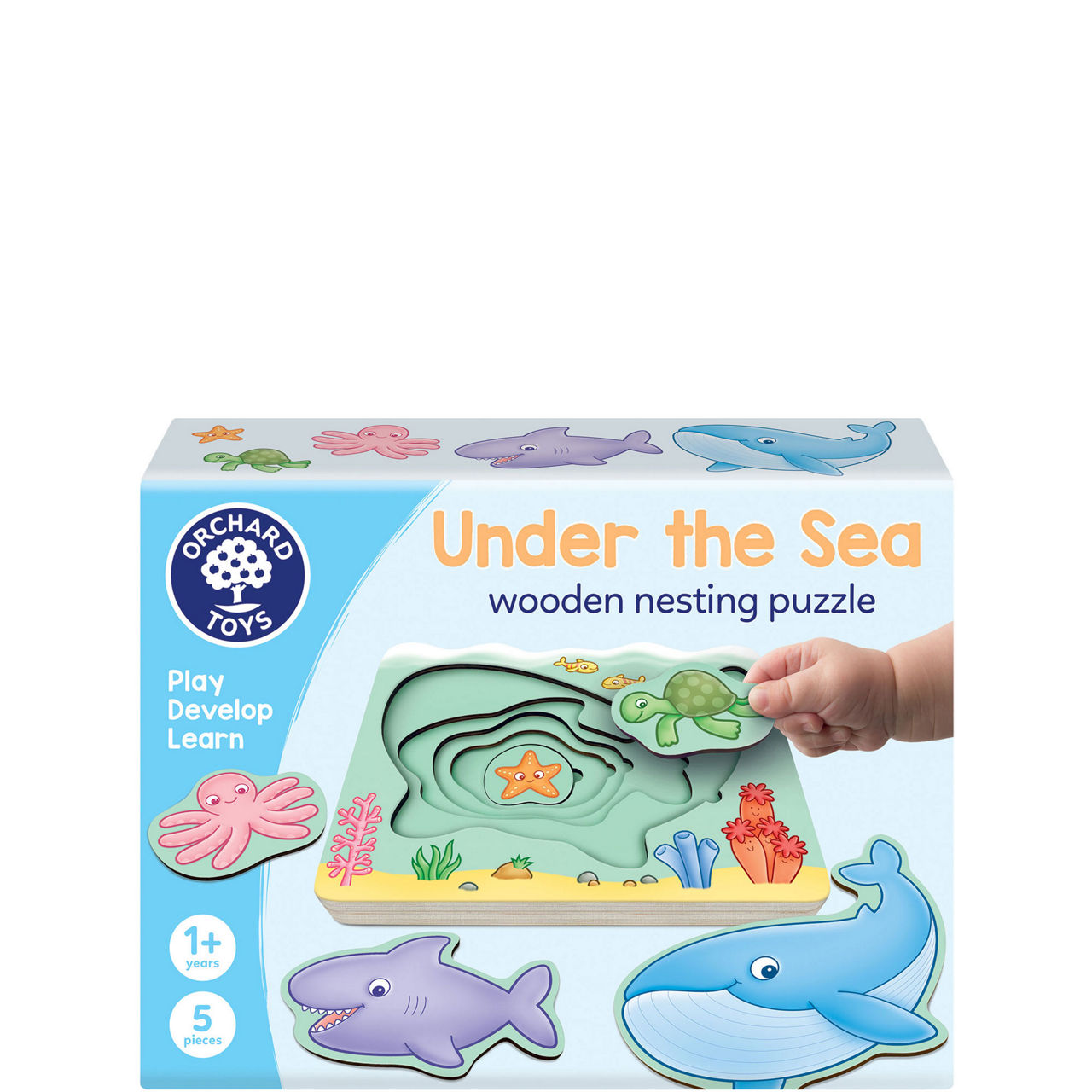 Under The Sea: Wooden Nesting Puzzle