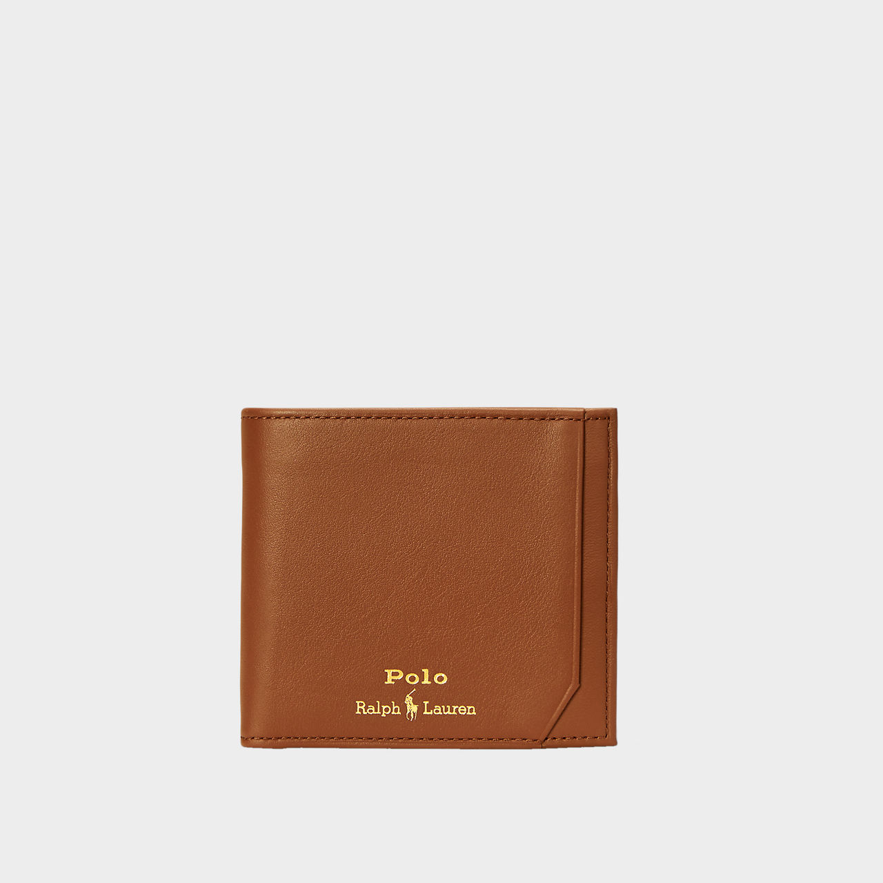 Smooth Leather Billfold Coin Wallet