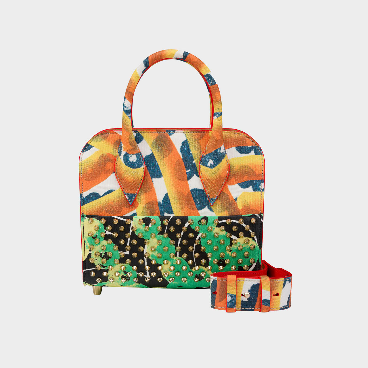 Eloise Printed Spikes Mini Handbag