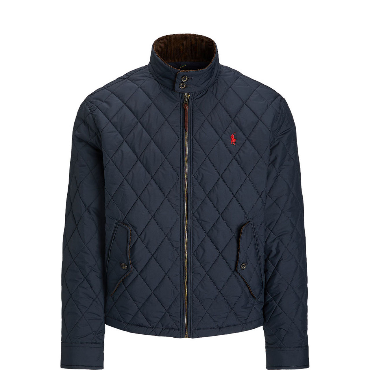 Polo Player Logo Diamond Quilted Jacket
