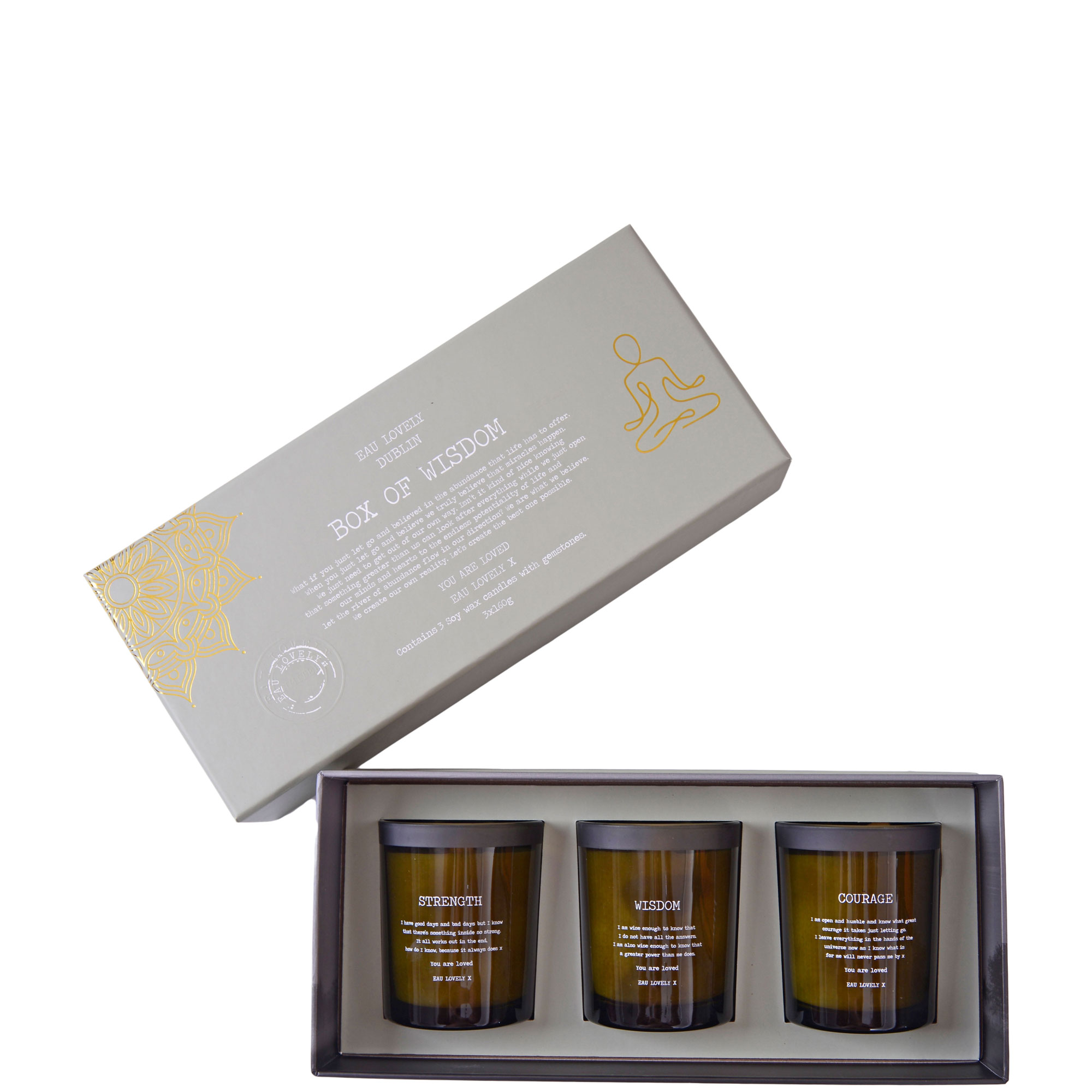 Box Of Wisdom Candle Trio