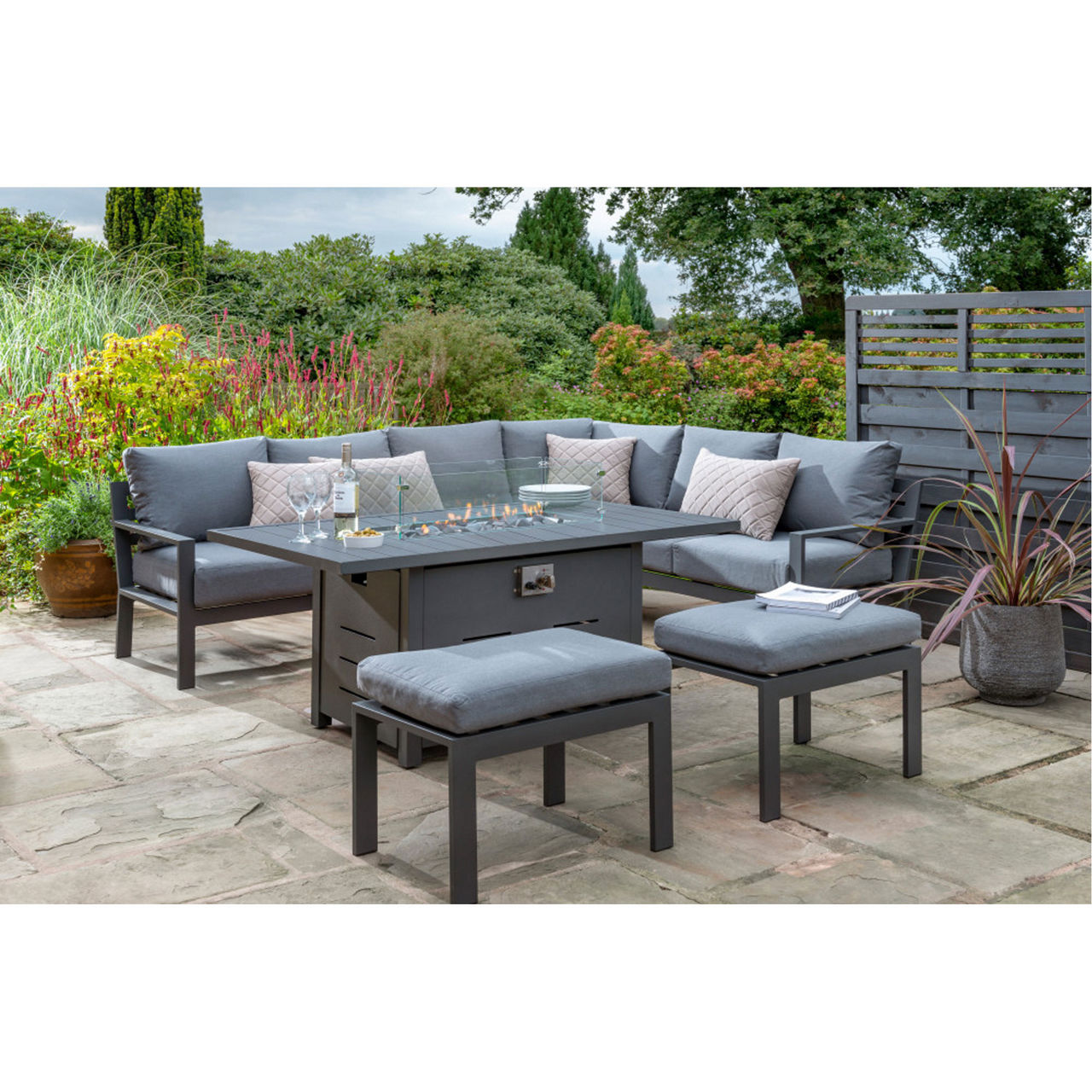 Titchwell Corner Sofa Set with Firepit Table Titchwell Corner Sofa Set with Firepit Table