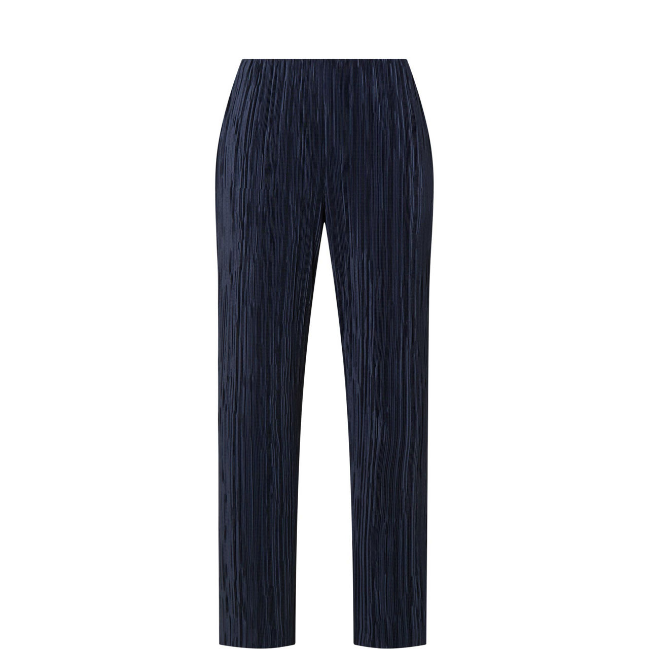 Plissé Textured Straight Leg Trousers
