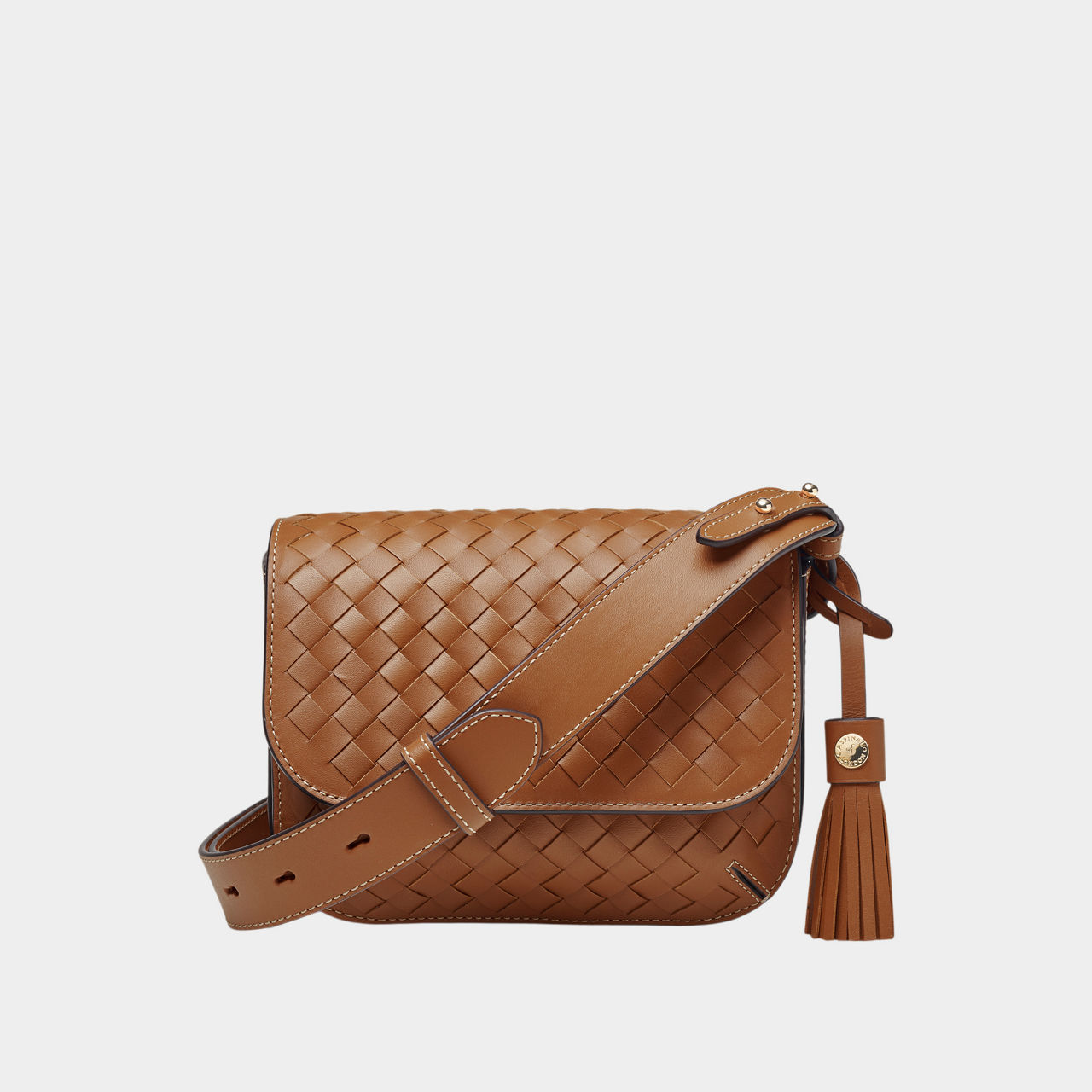 Ella Leather Weave Crossbody Bag