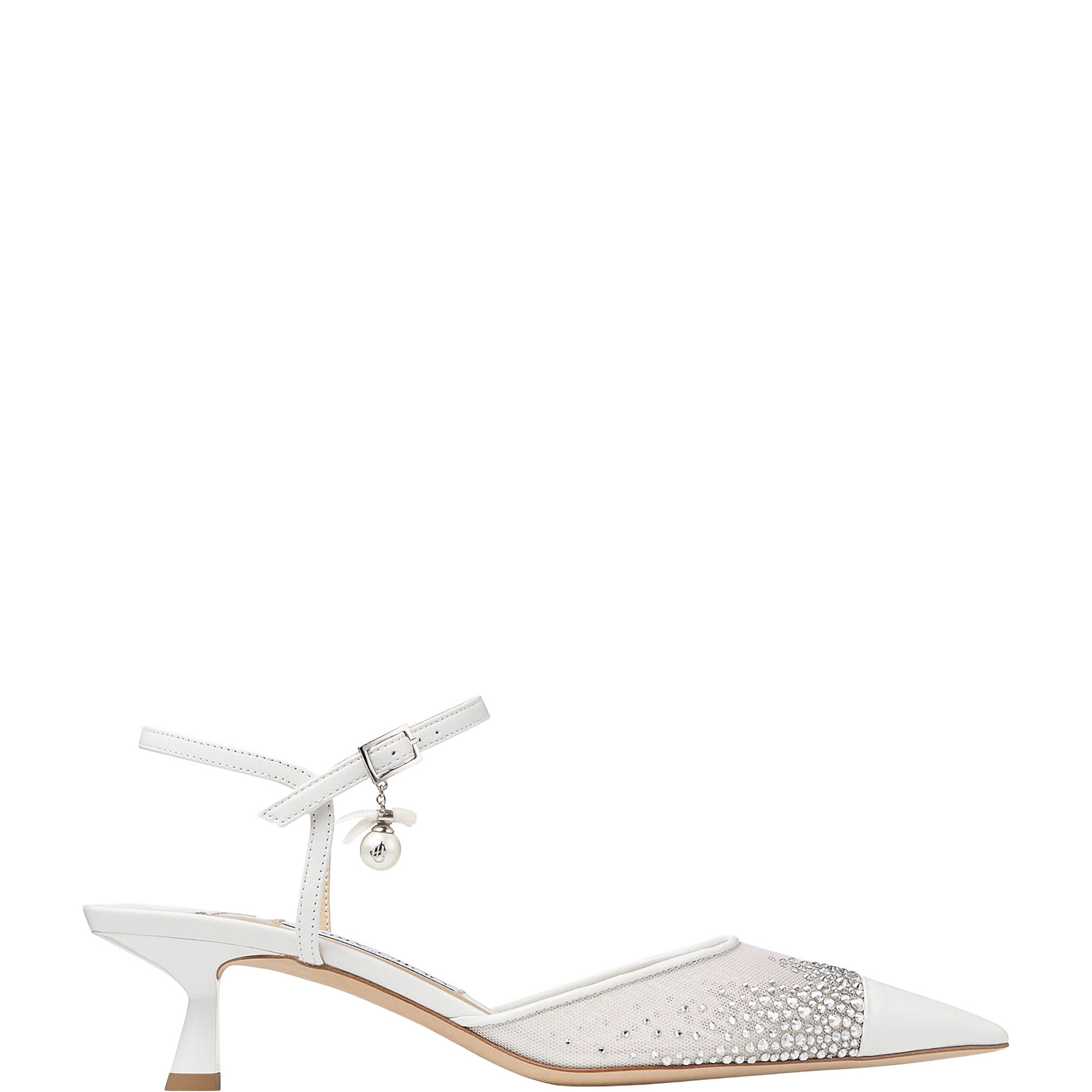 Aren Crystal Slingback Kitten Heels