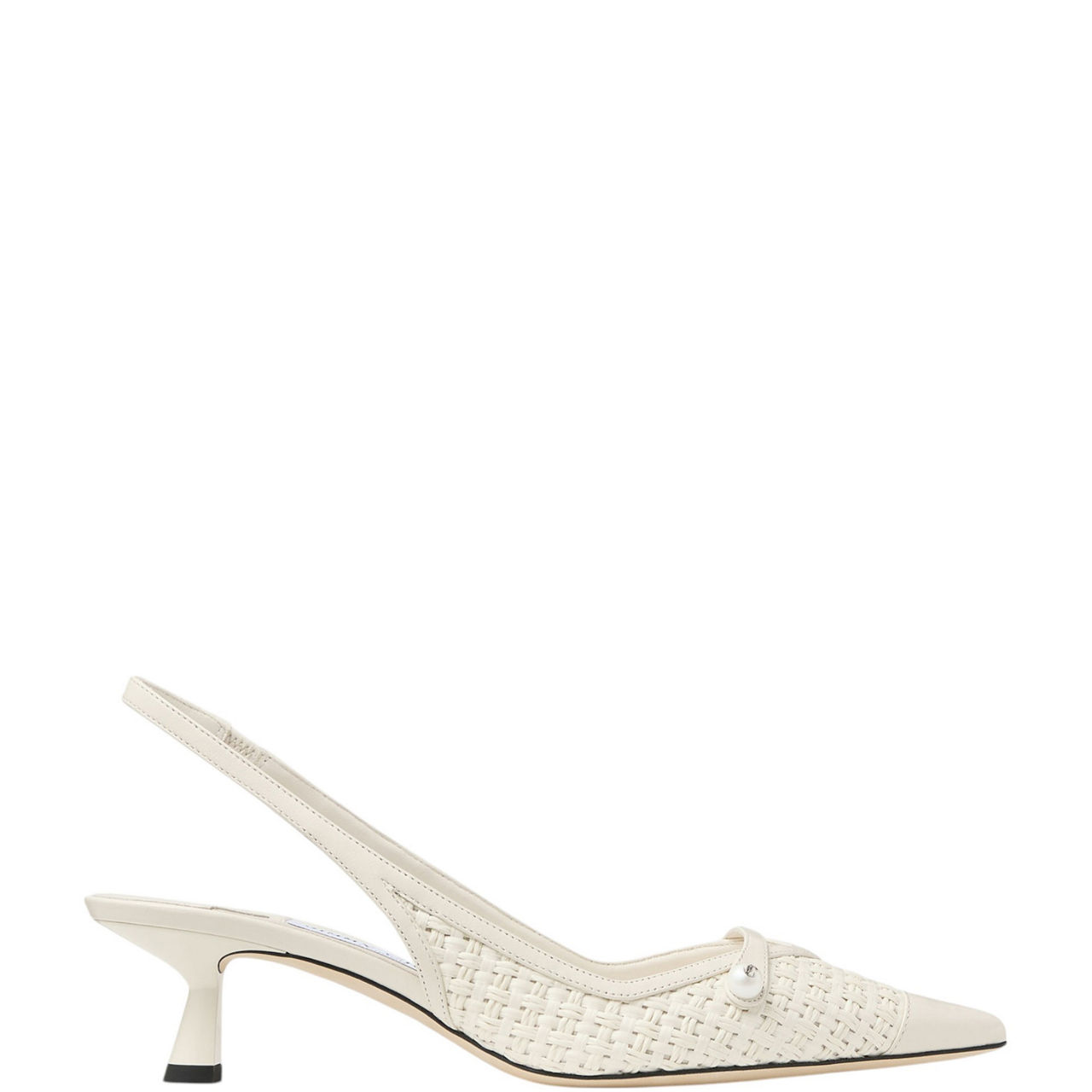 Amita 45 Leather Kitten Heels