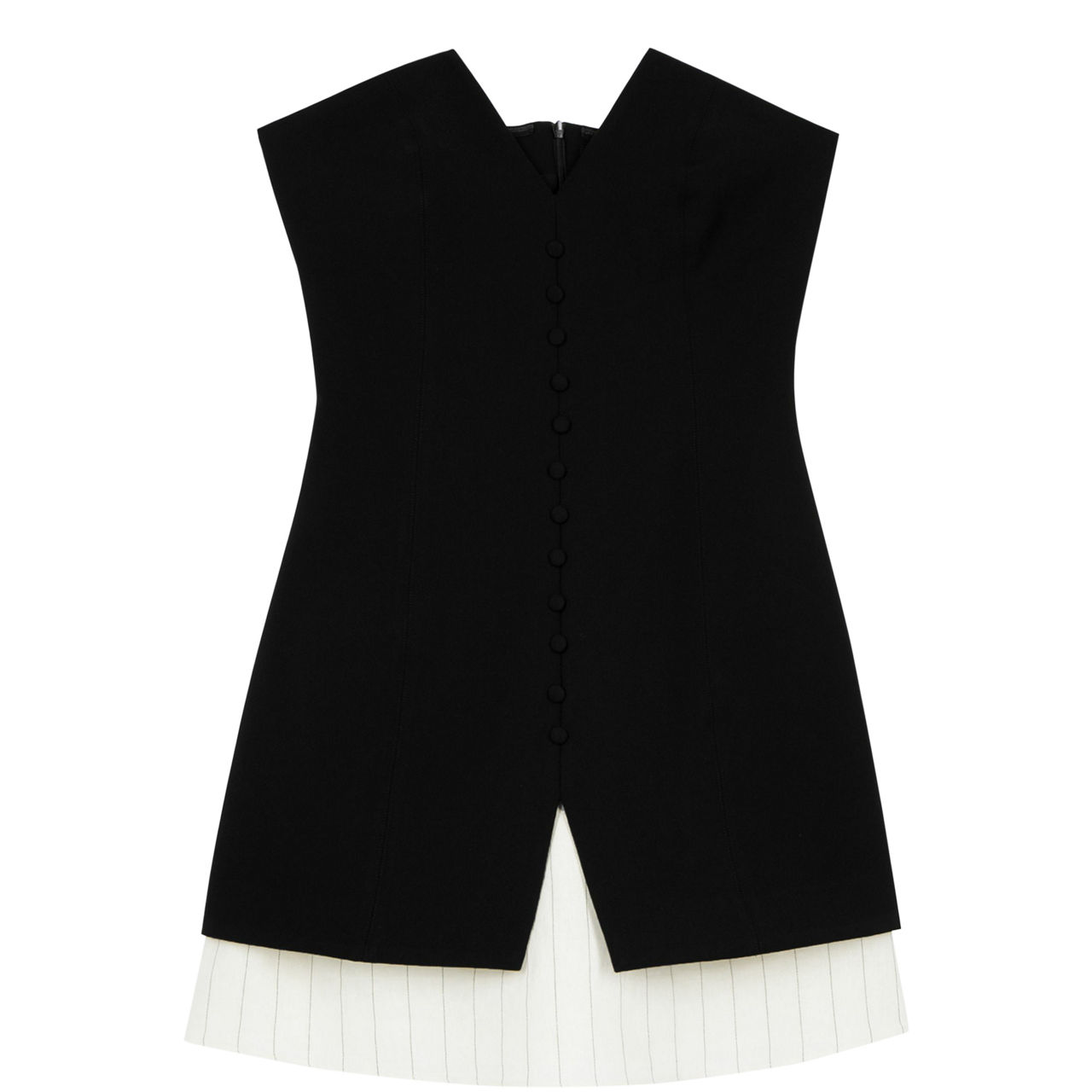 Layered Tuxedo Mini Dress