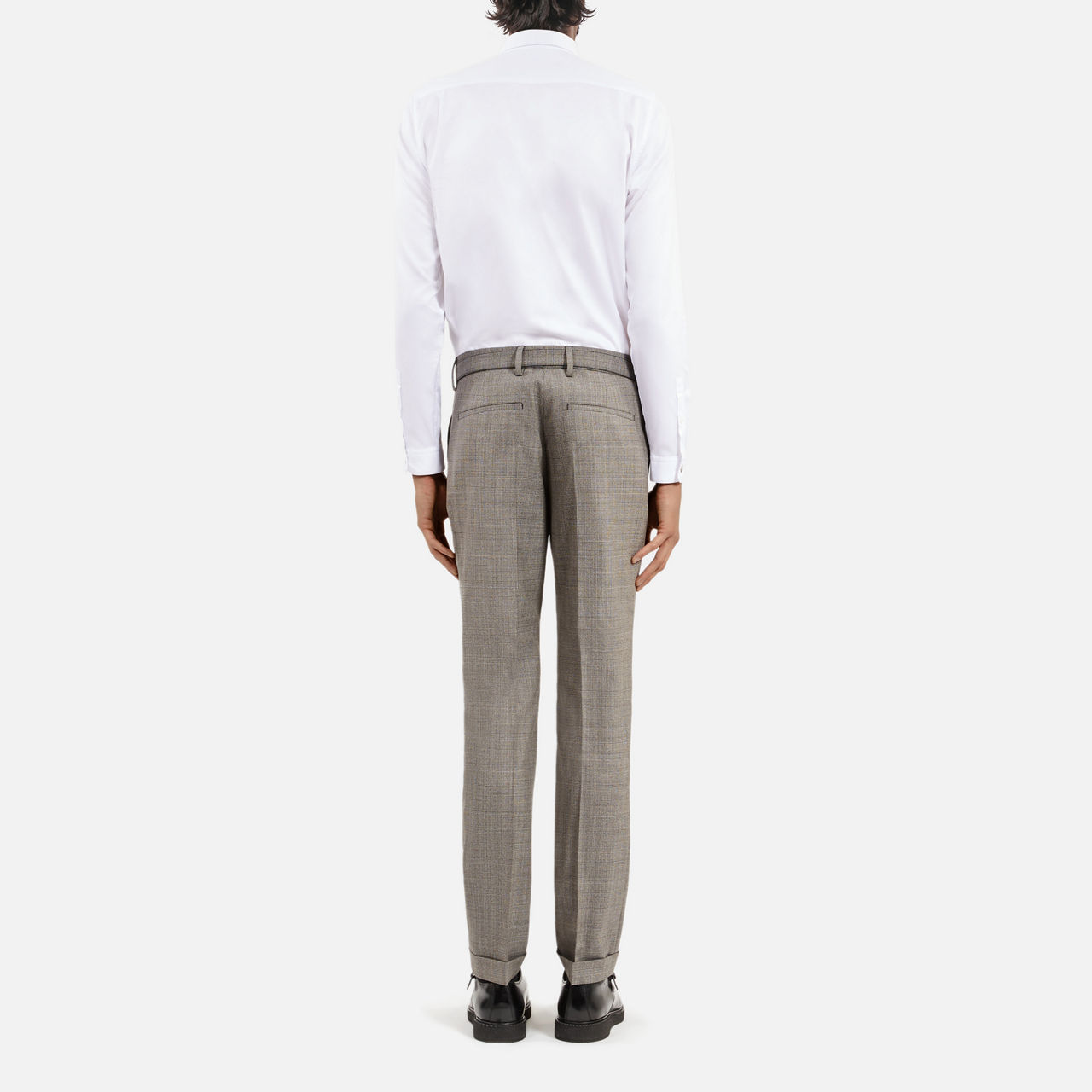 Prince Of Wales Check Print Trousers Prince Of Wales Check Print Trousers