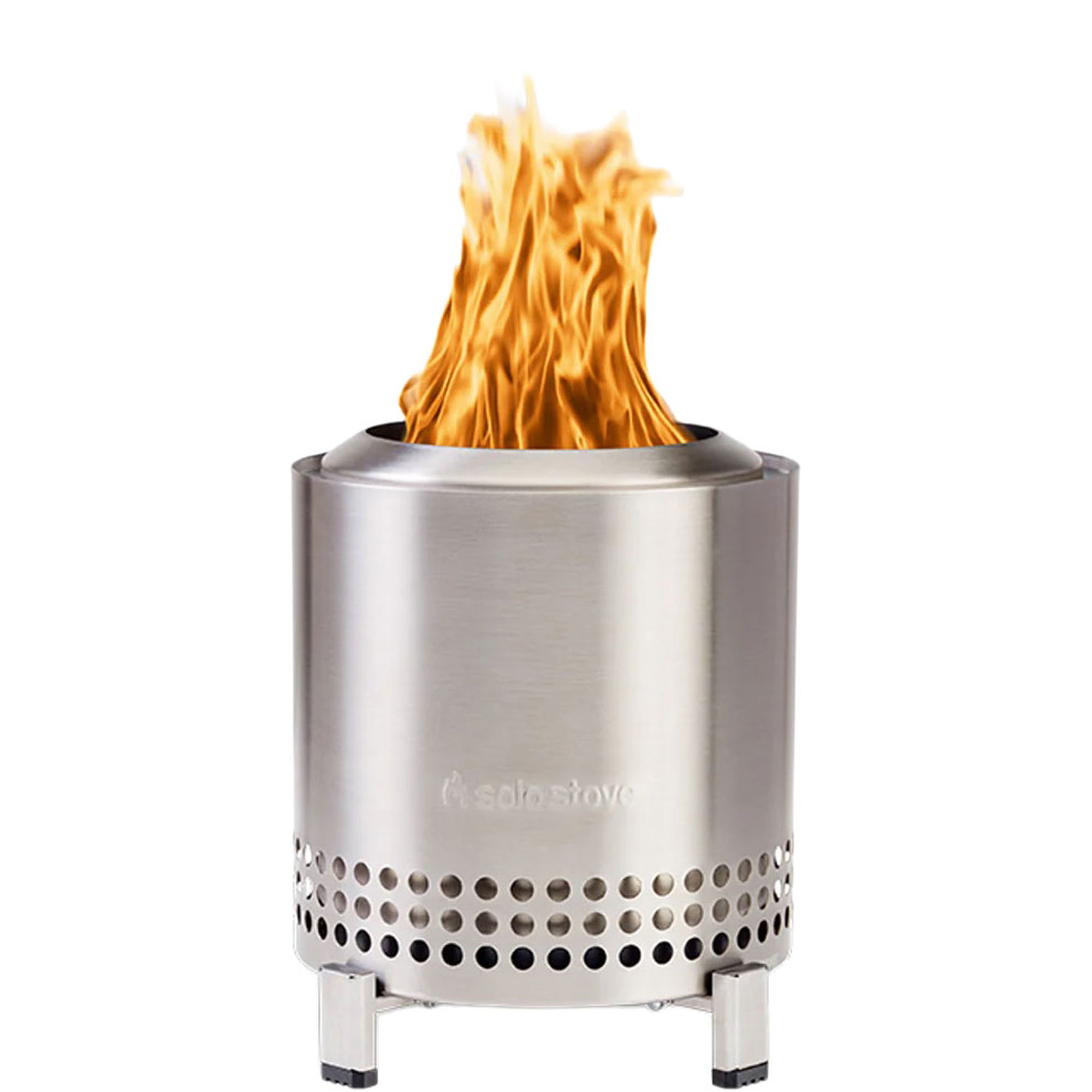 Solo Stove Mesa XL Tabletop Fire Pit with Stand Low Smoke Outdoor Table Top Fire Pit Stainless Steel