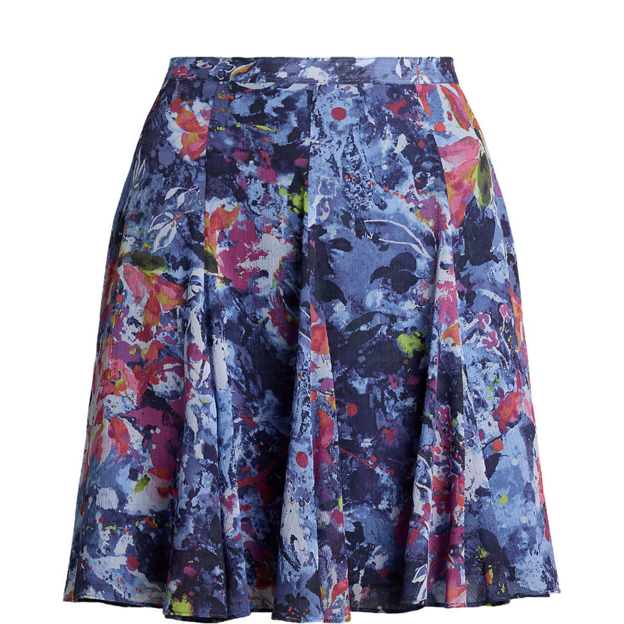 Shasley Abstract Floral Mini Skirt