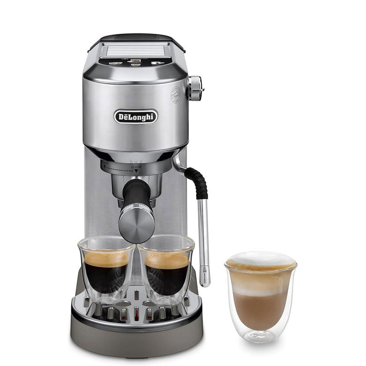 Dedica Duo Cold Brew Manual Pump Machine Silver