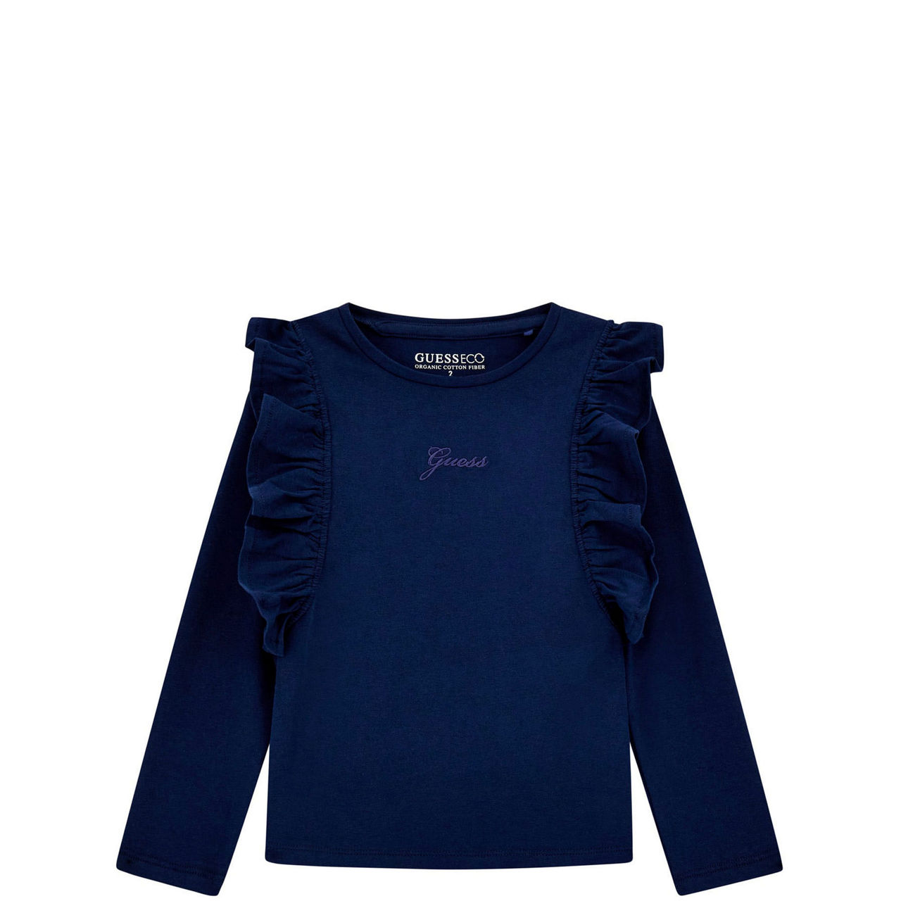 Frilled Trim Logo Top
