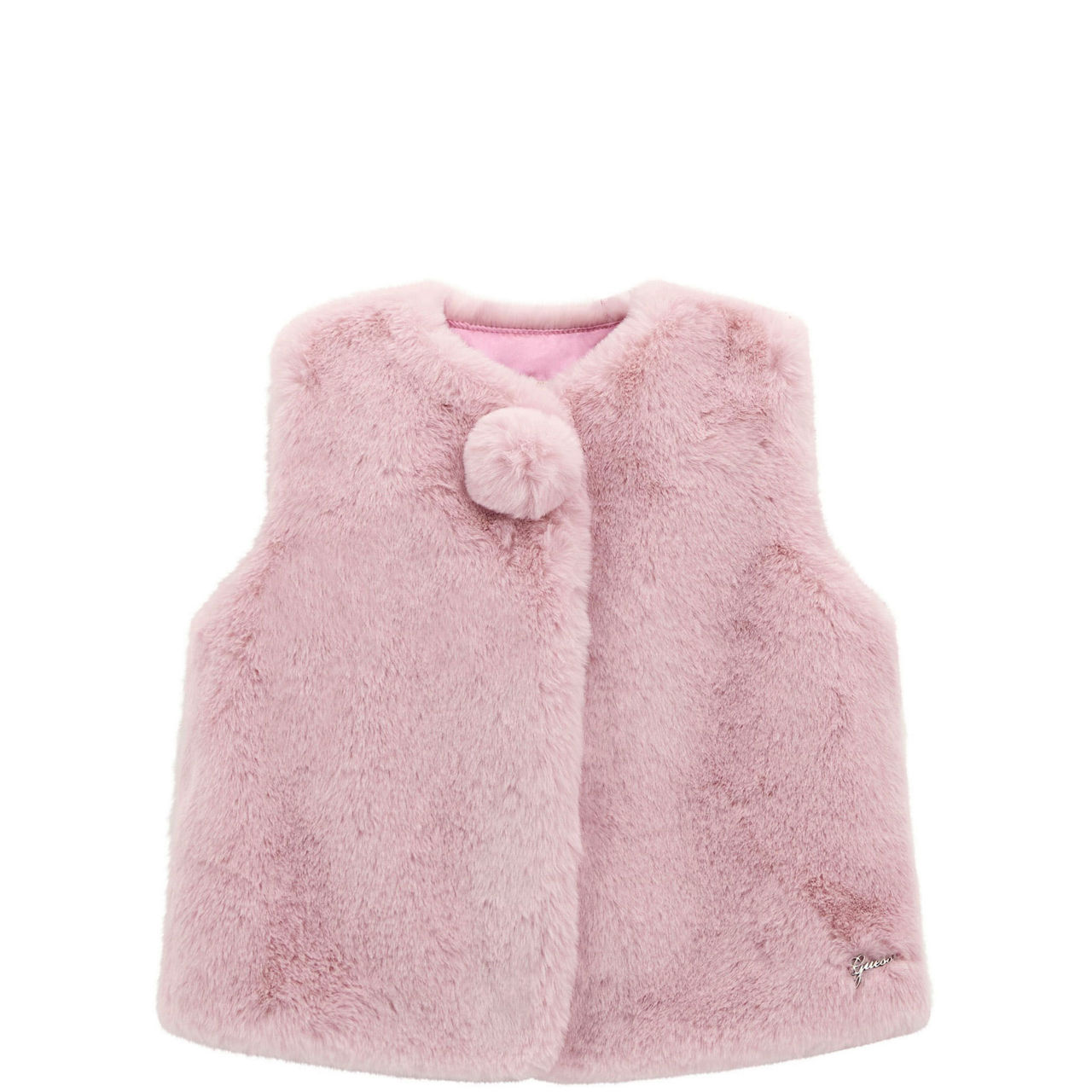 Logo Faux Fur Gilet