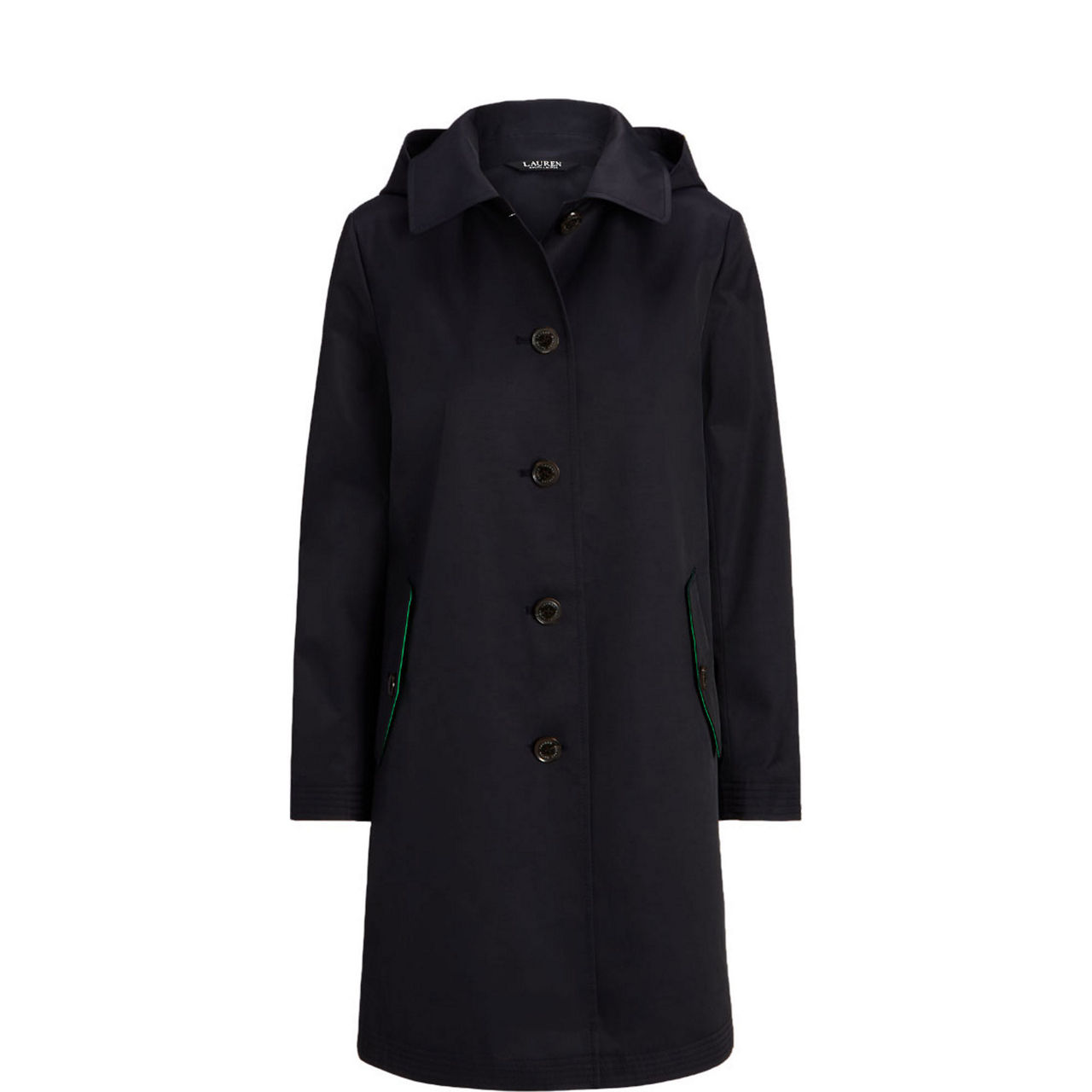 Water-Repellent Balmacaan Coat