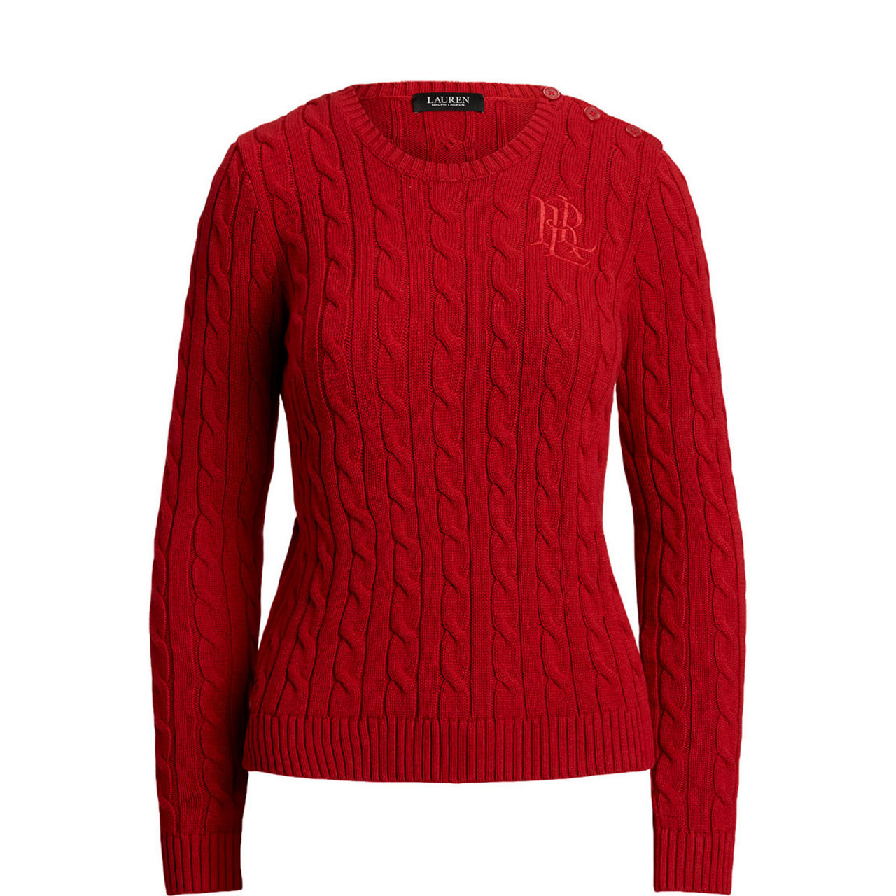 Montiva Cable Knit Logo Sweater