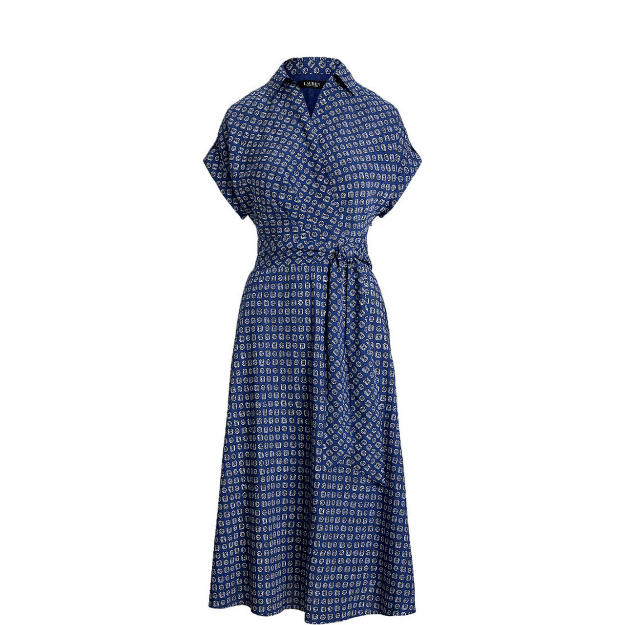 Fratillio Geo-Print Belted Dress