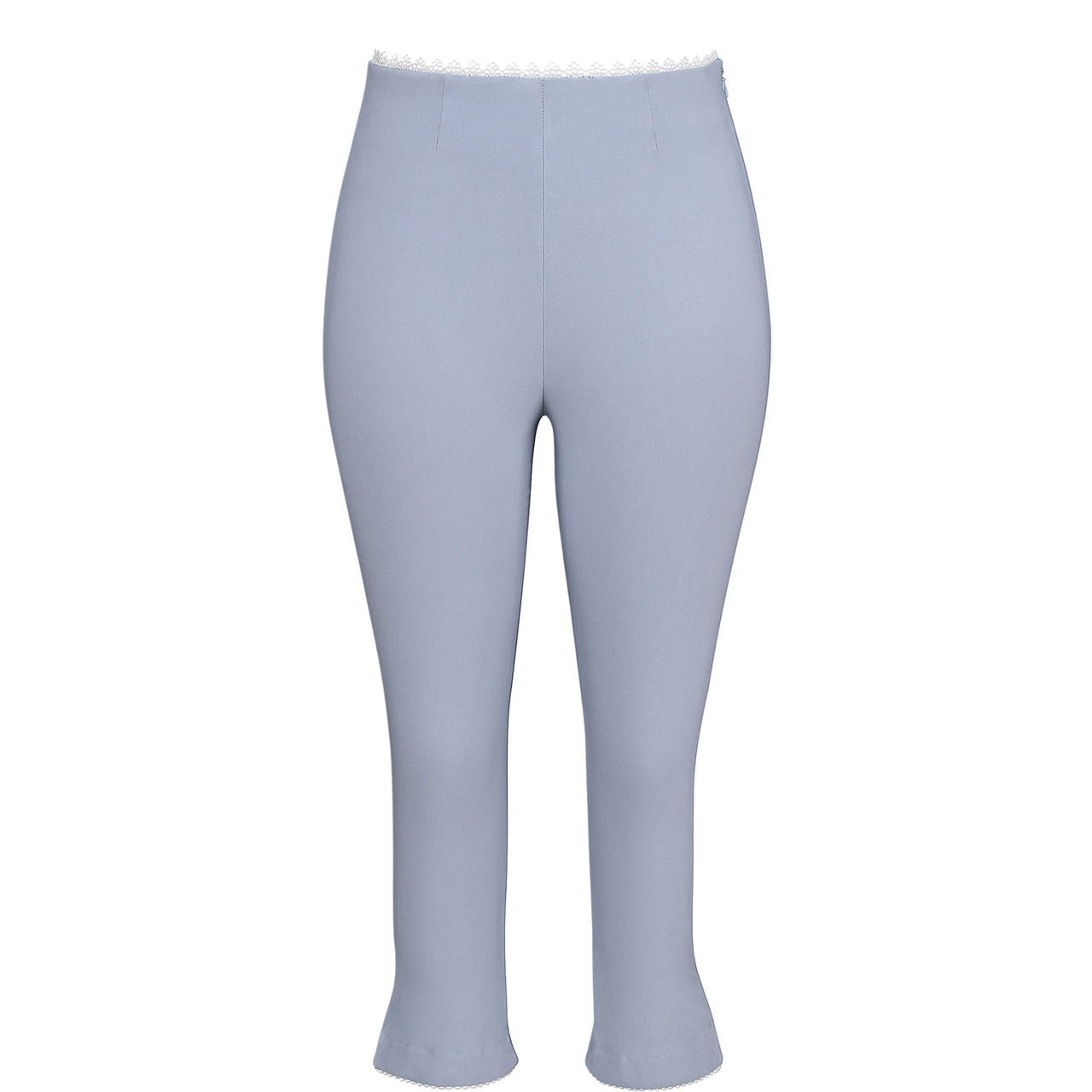 Carella Lace Trim Fitted Capri Trousers