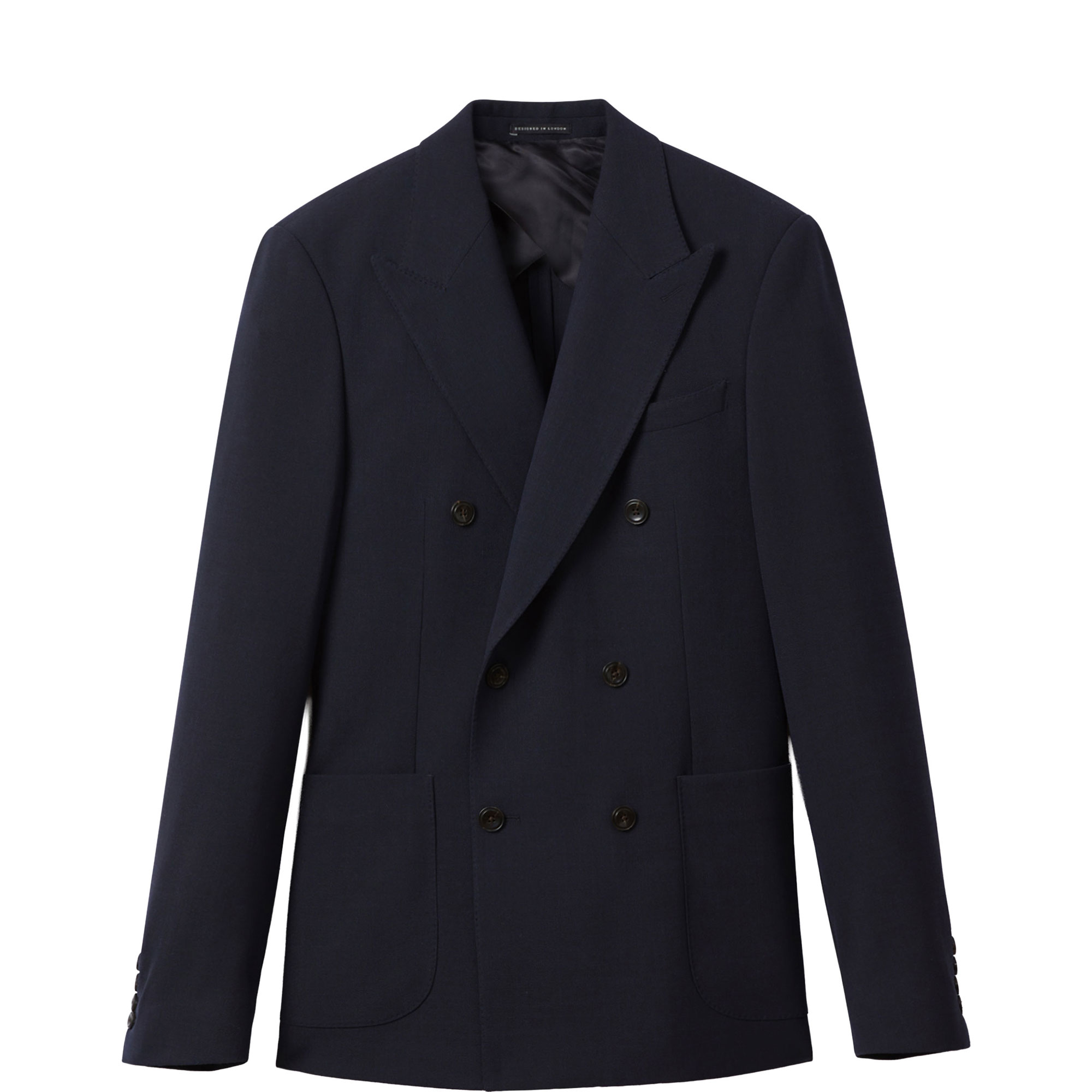 Belmont Double-Breasted Textured Suit Jacket