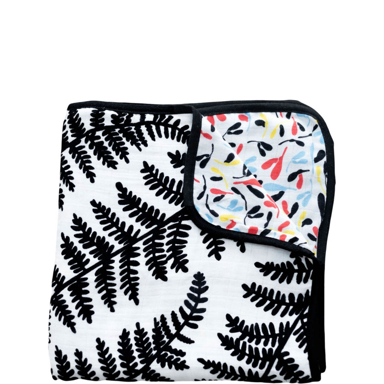 Plant Print Reversible Muslin Blanket