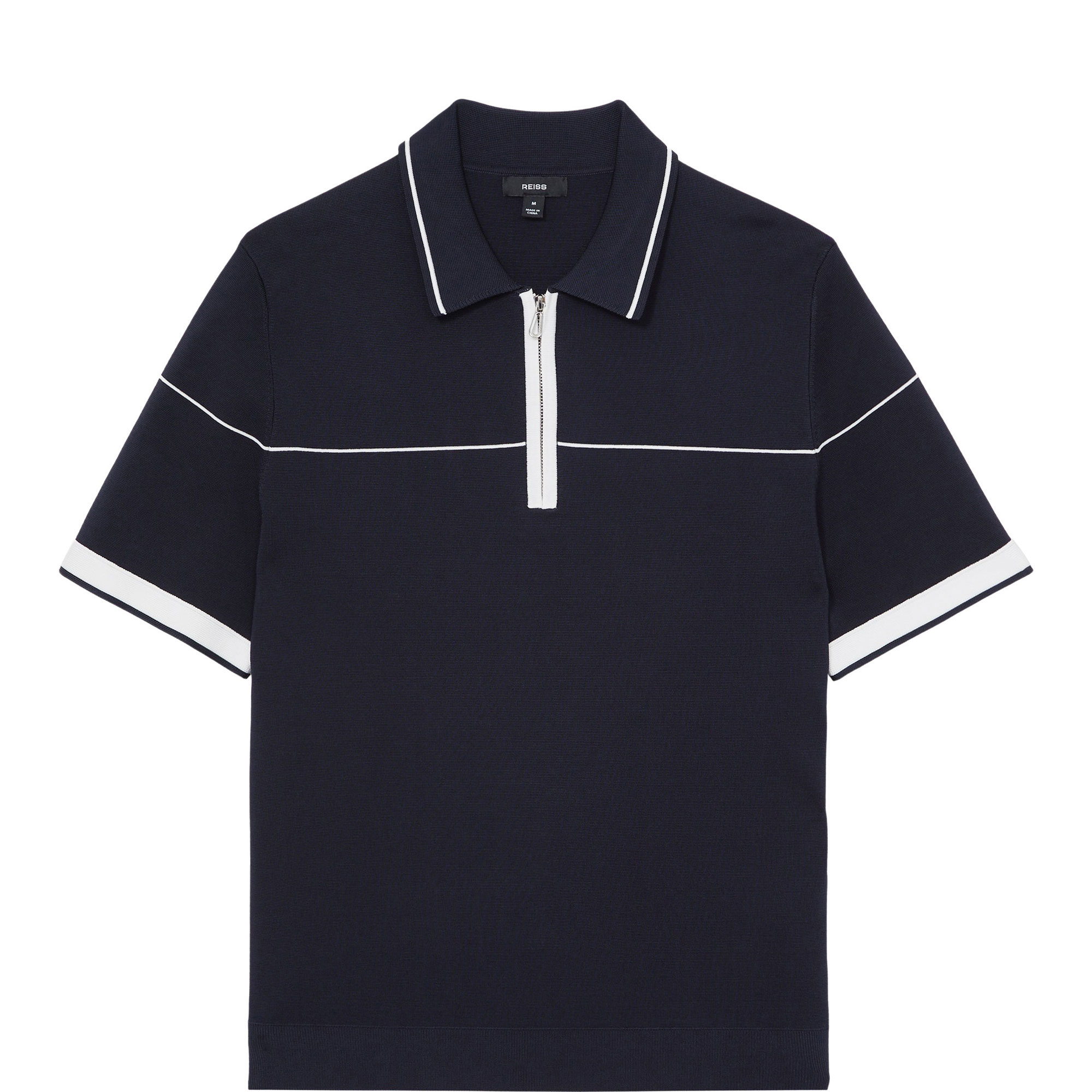 Bradford Half-Zip Tipped Polo Shirt