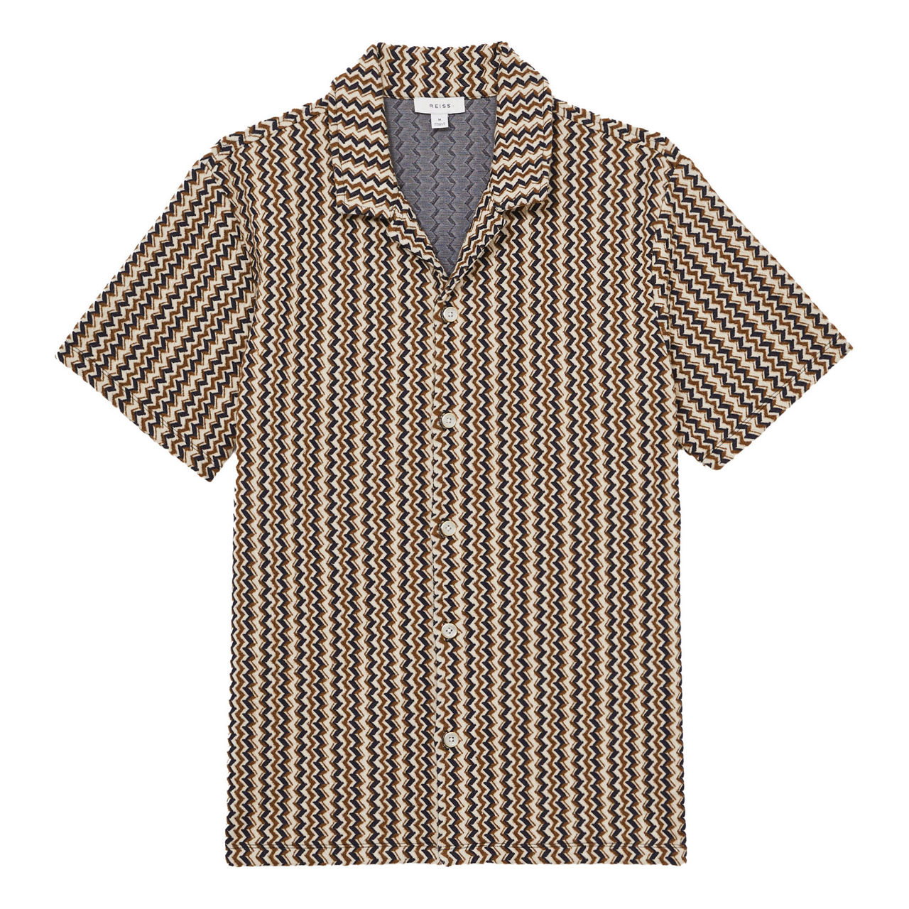 Abstract Stripe Cuban Shirt Abstract Stripe Cuban Shirt