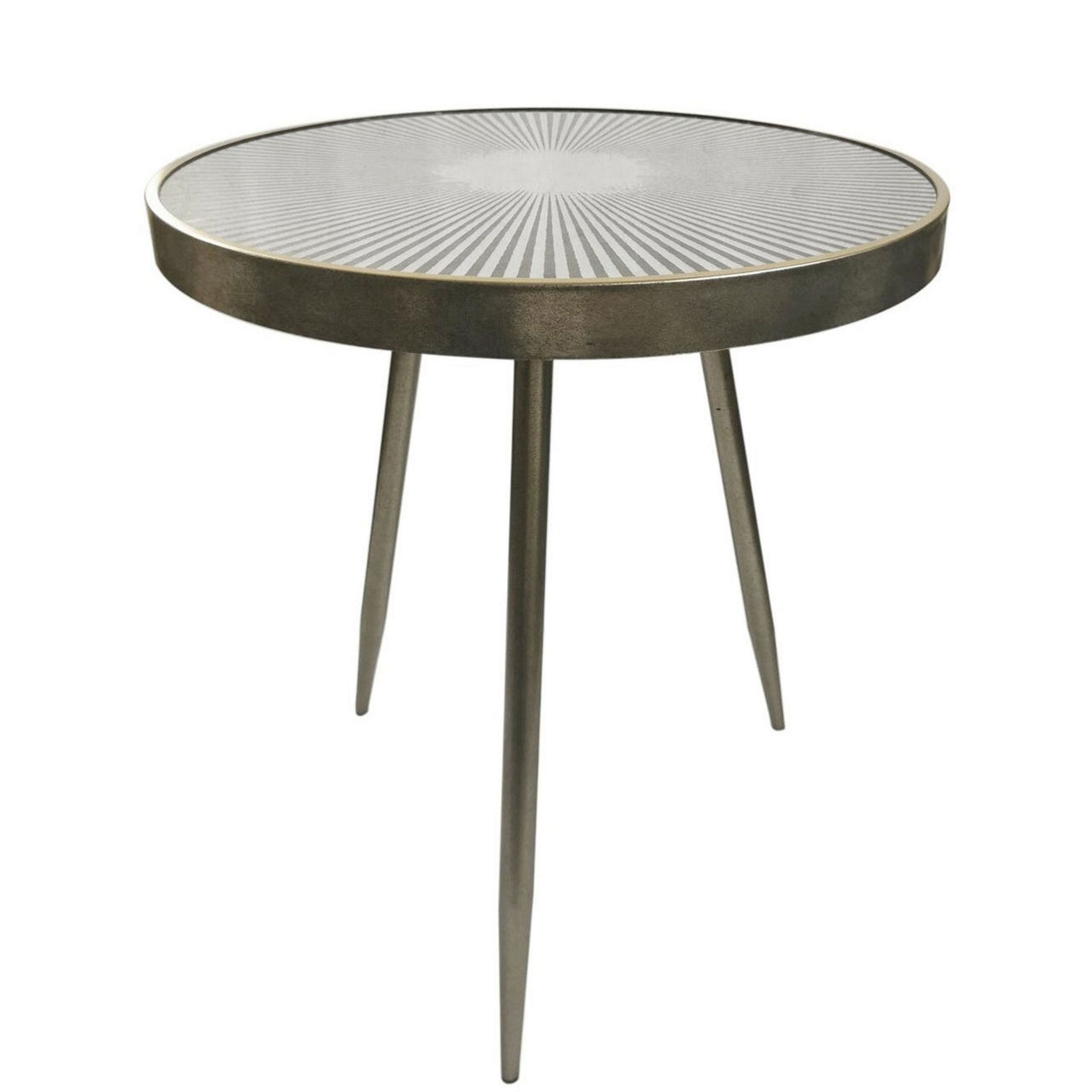 Reyna Sundial Round Side Table