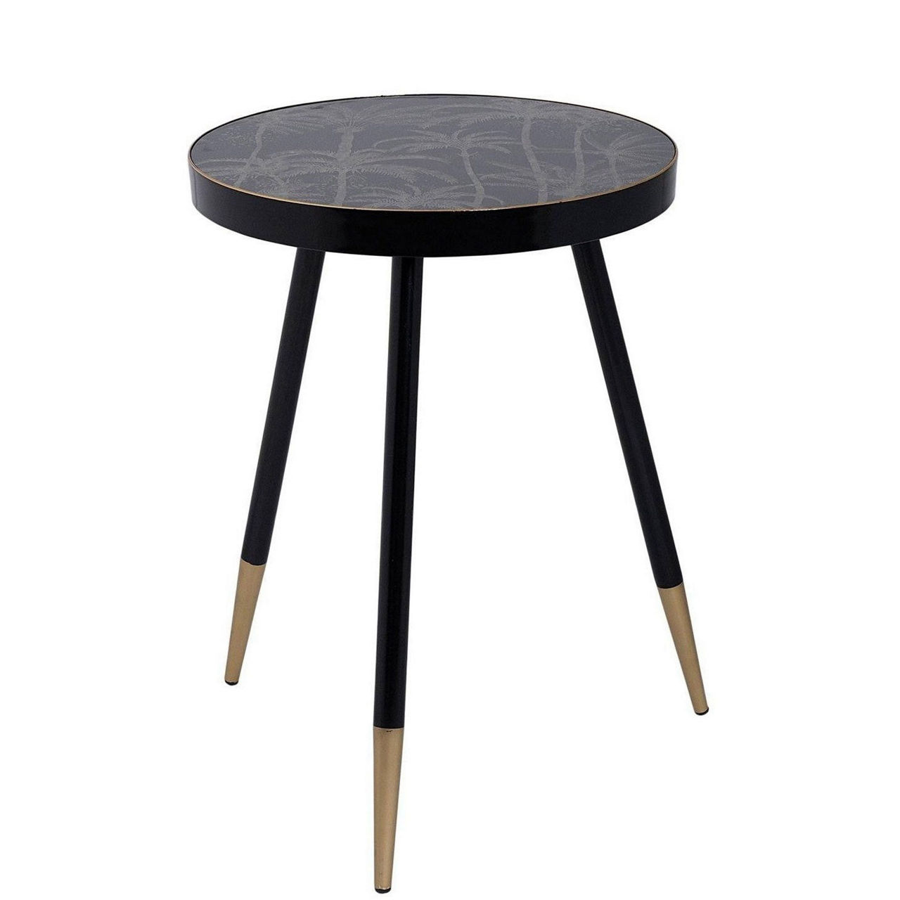 Palm Tree Round Side Table